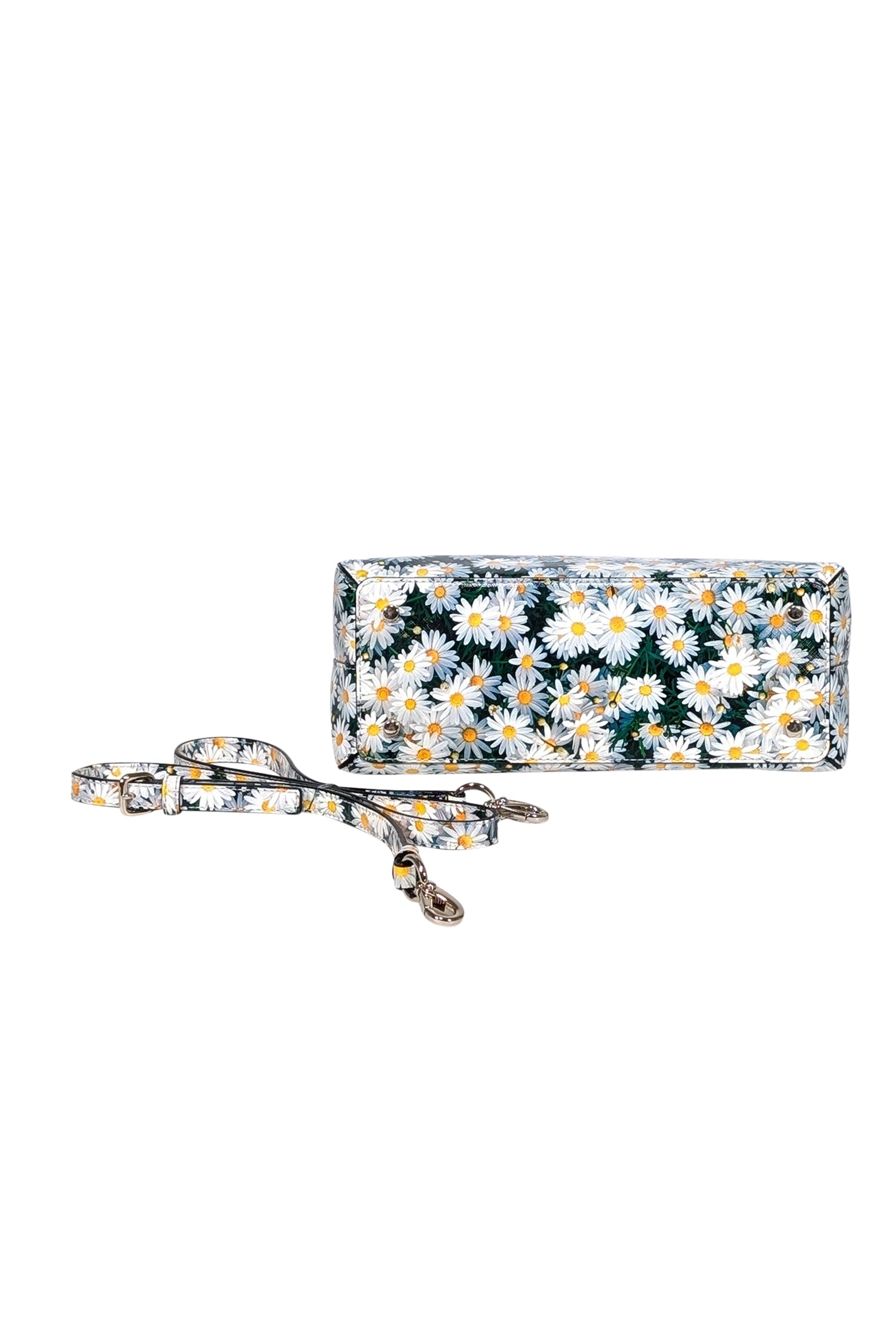 Kate Spade Summer Daisy Print Crossbody Bag in Black, Green & Yellow