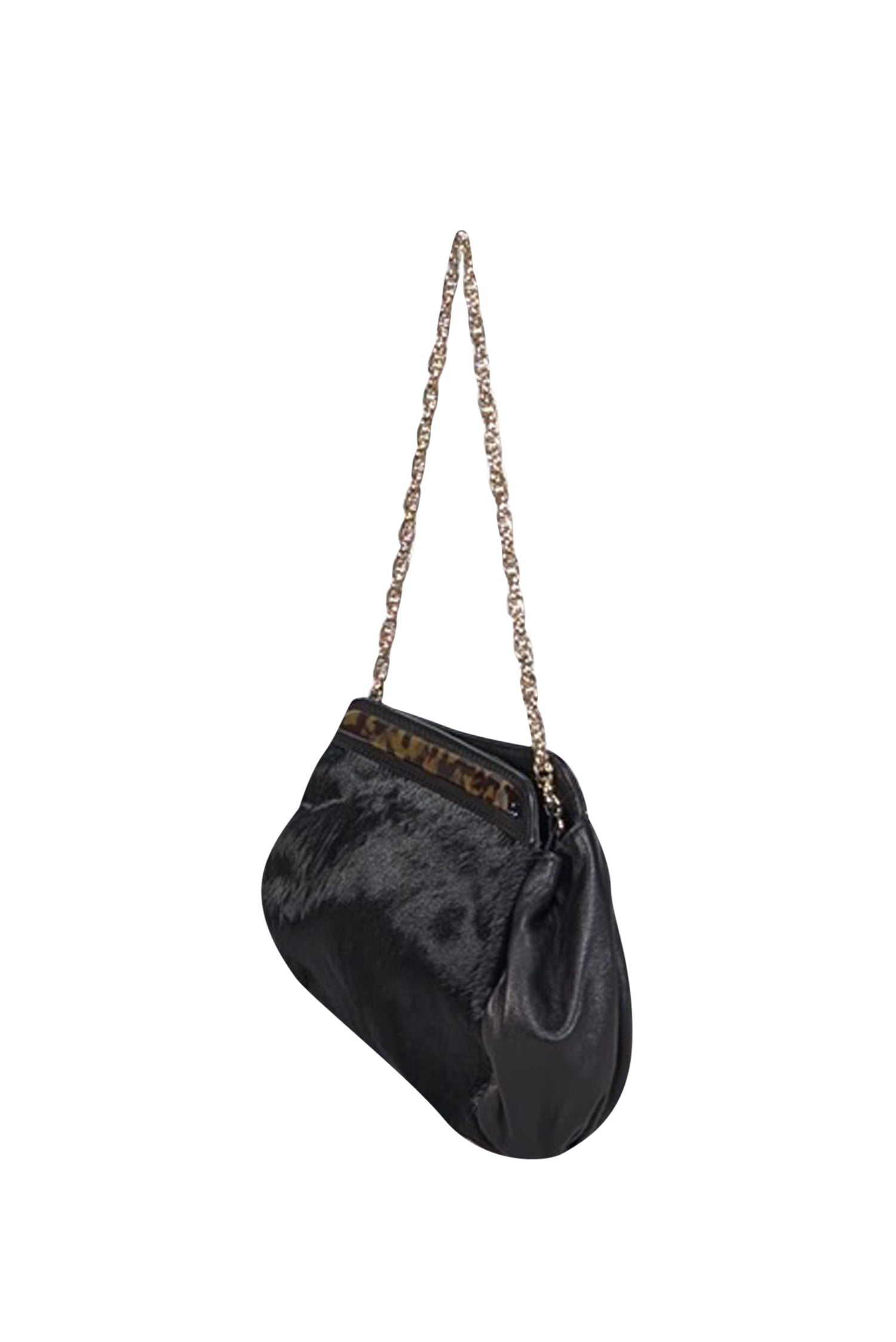 Brooks Brothers Black Calf Hair Chain Strap: The Epitome of Chic Handbag