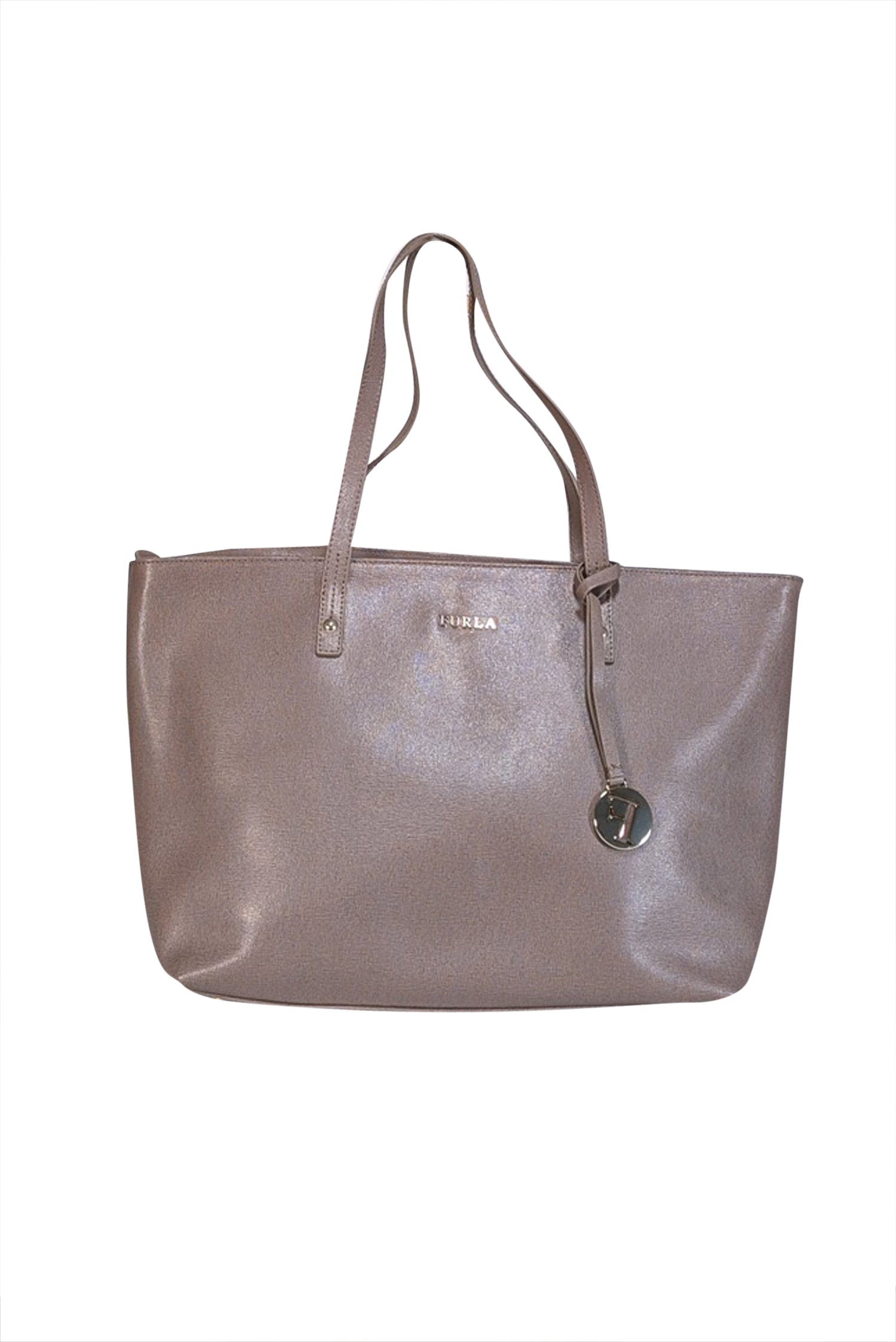 Furla - Exquisite Dark Beige Medium Tote Bag