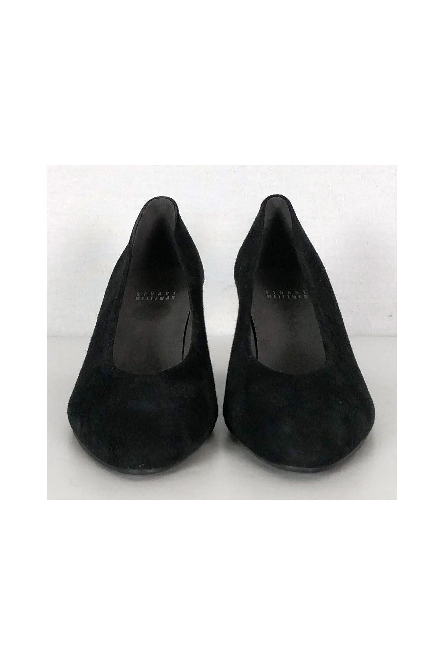 Stuart Weitzman Black Suede Pumps - Size 7 - Must - Have Luxury