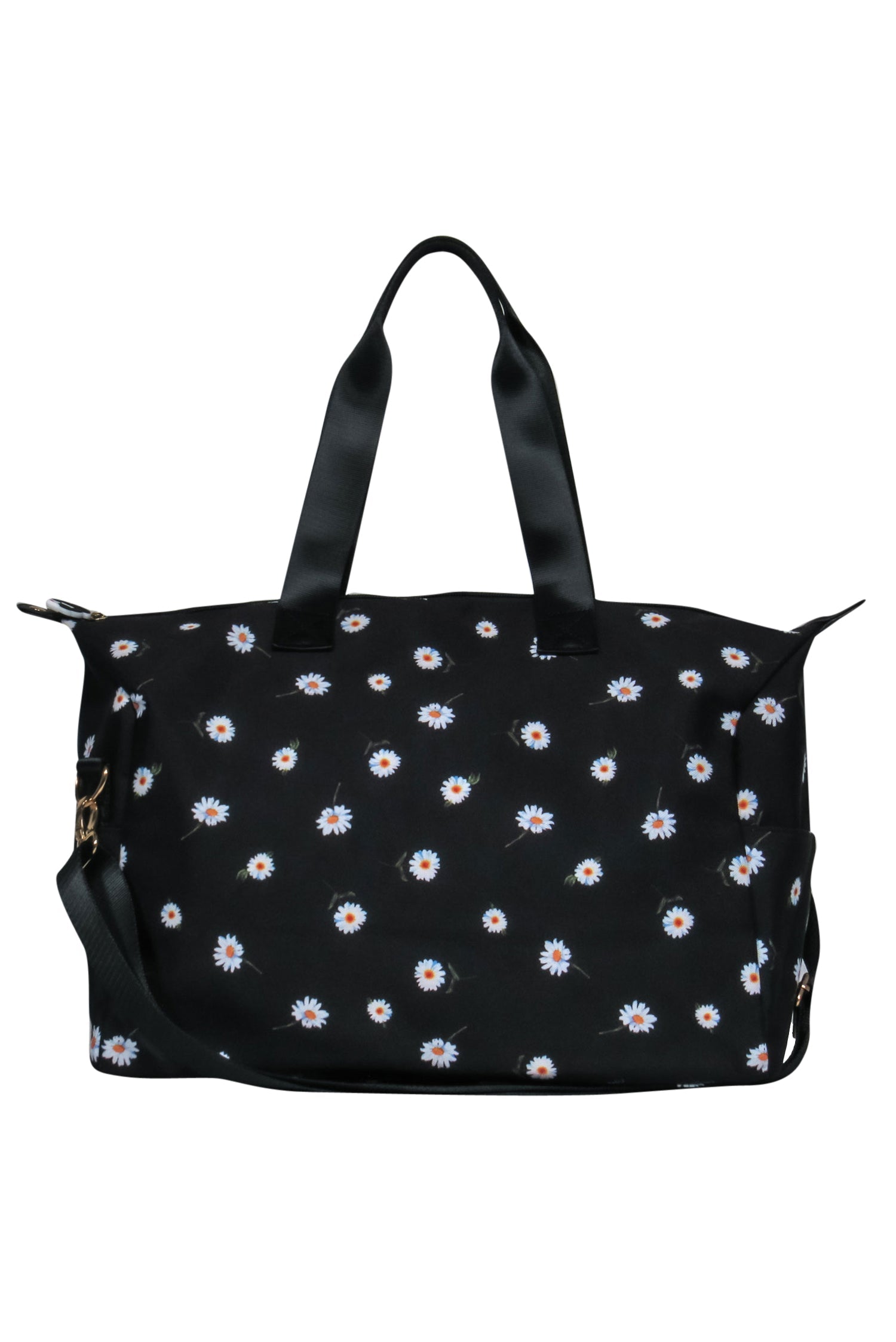 Alice & Olivia's Enchanting Black Daisy Print Duffle Bag