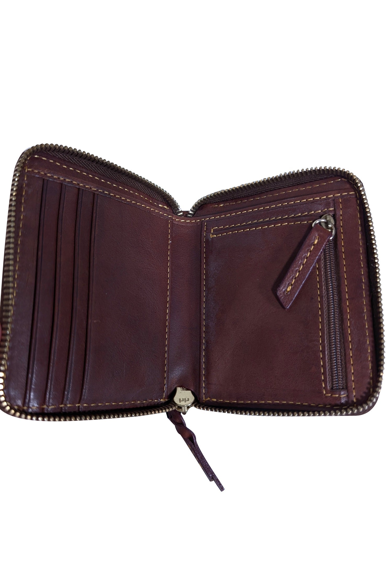Dooney & Bourke's Stunning Brown Leather Square Wallet