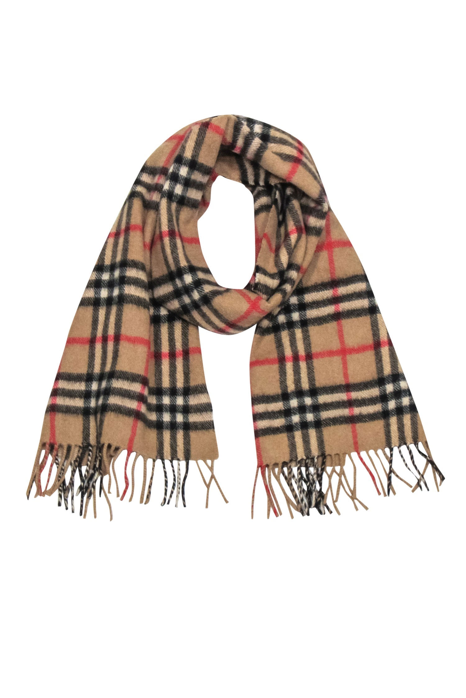 Burberry Tan Tartan Cashmere Scarf: A Timeless Winter Essential