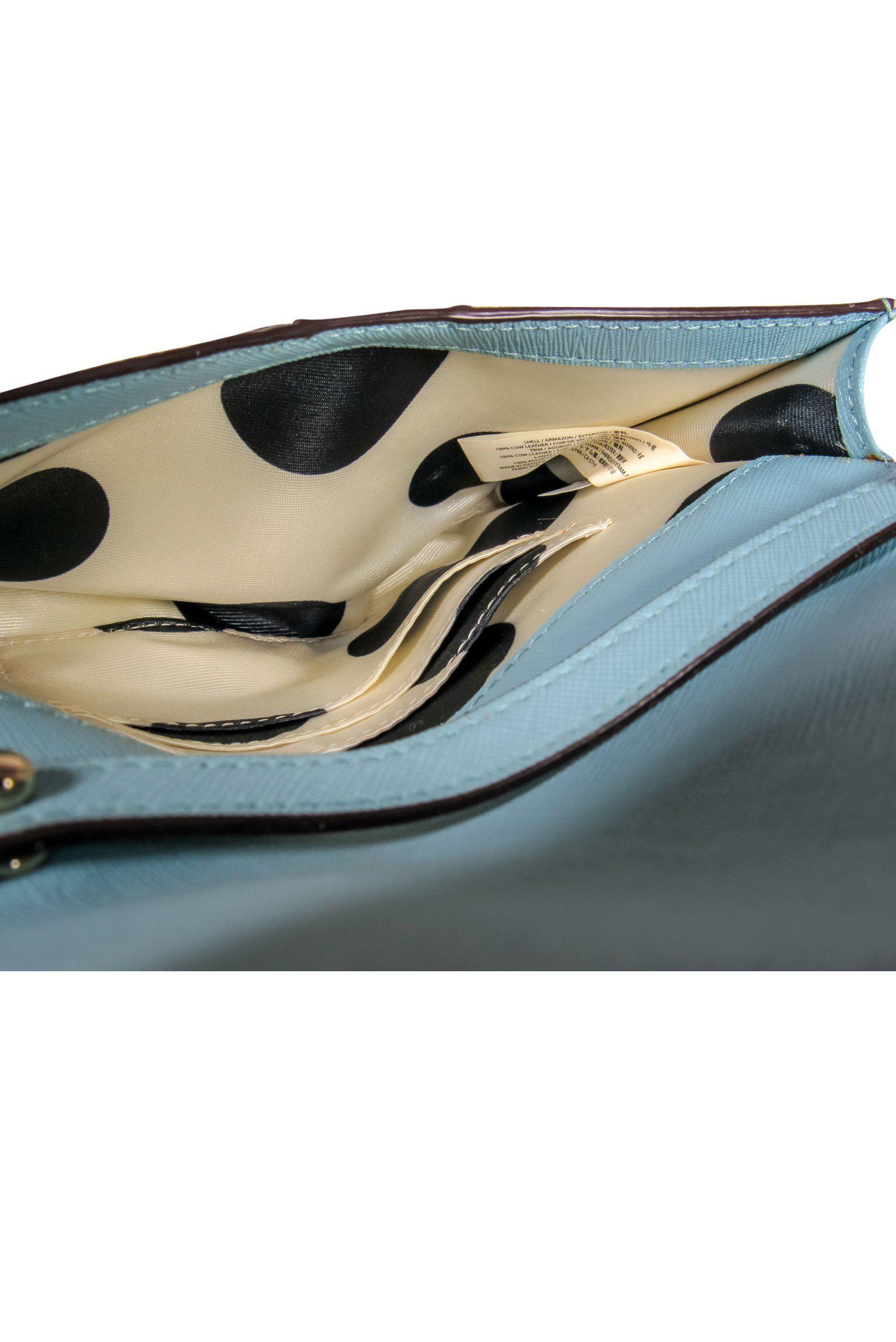 Kate Spade Baby Blue Leather Mini Envelope Crossbody Bag - A Must - Have!