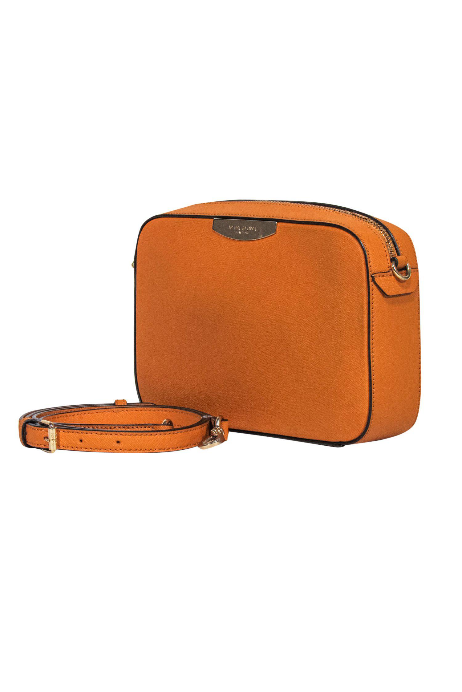 Henri Bendel - Stunning Orange Leather Structured Crossbody
