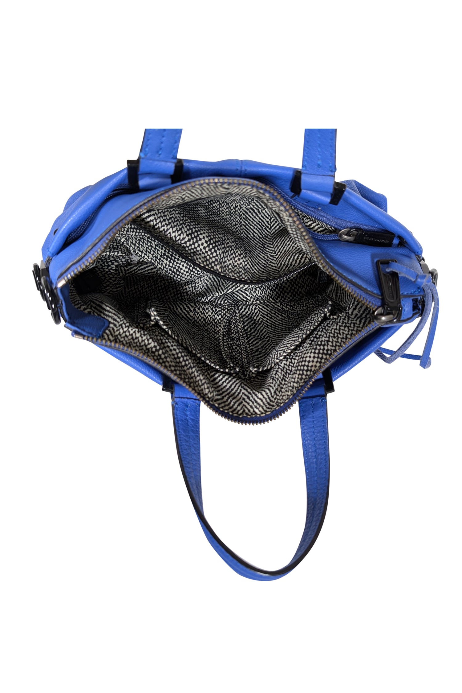 Rebecca Minkoff - Stunning Blue Pebbled Leather Satchel Bag