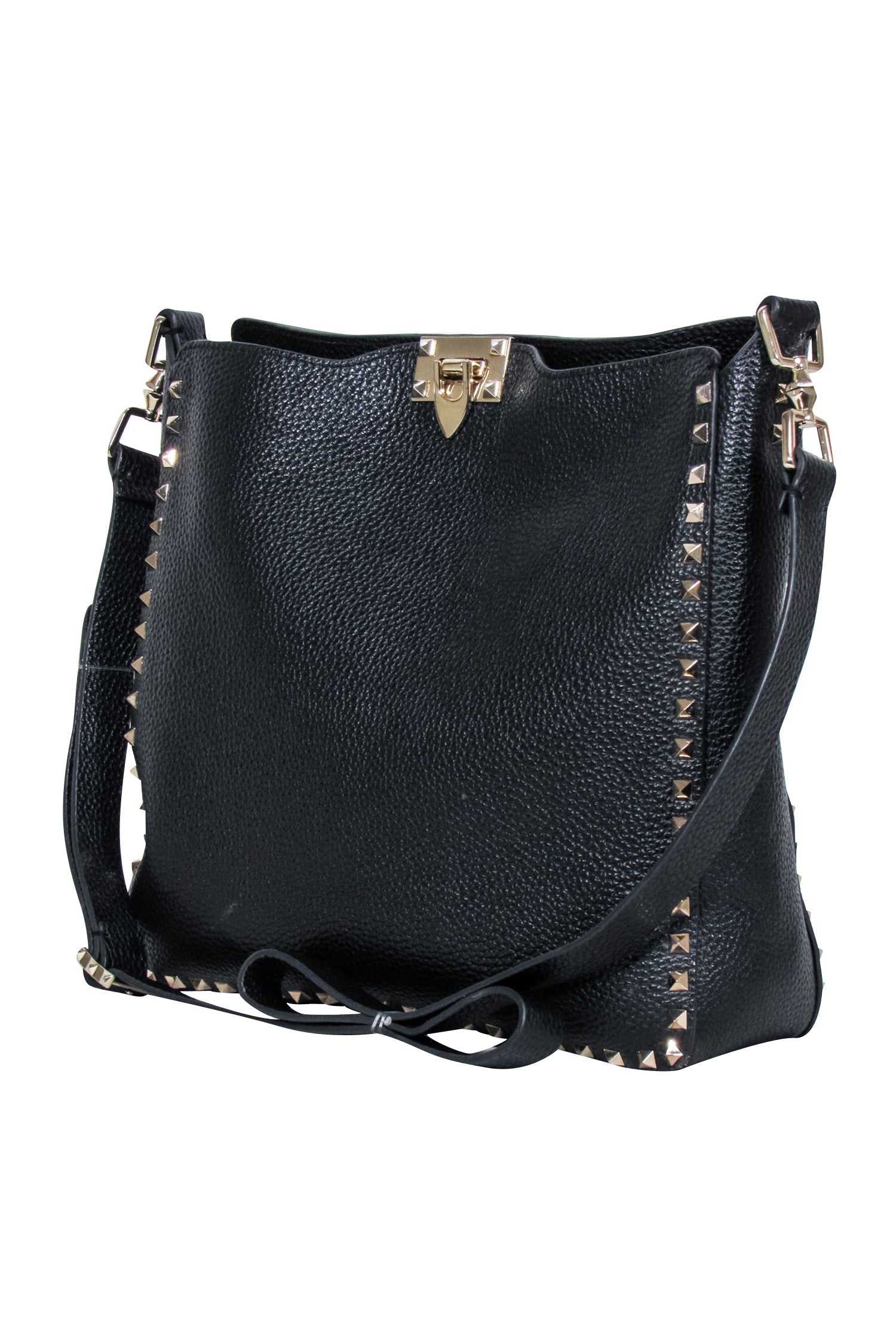 Valentino Black Pebbled Leather Rockstud Crossbody: The Ultimate Festival Must - Have