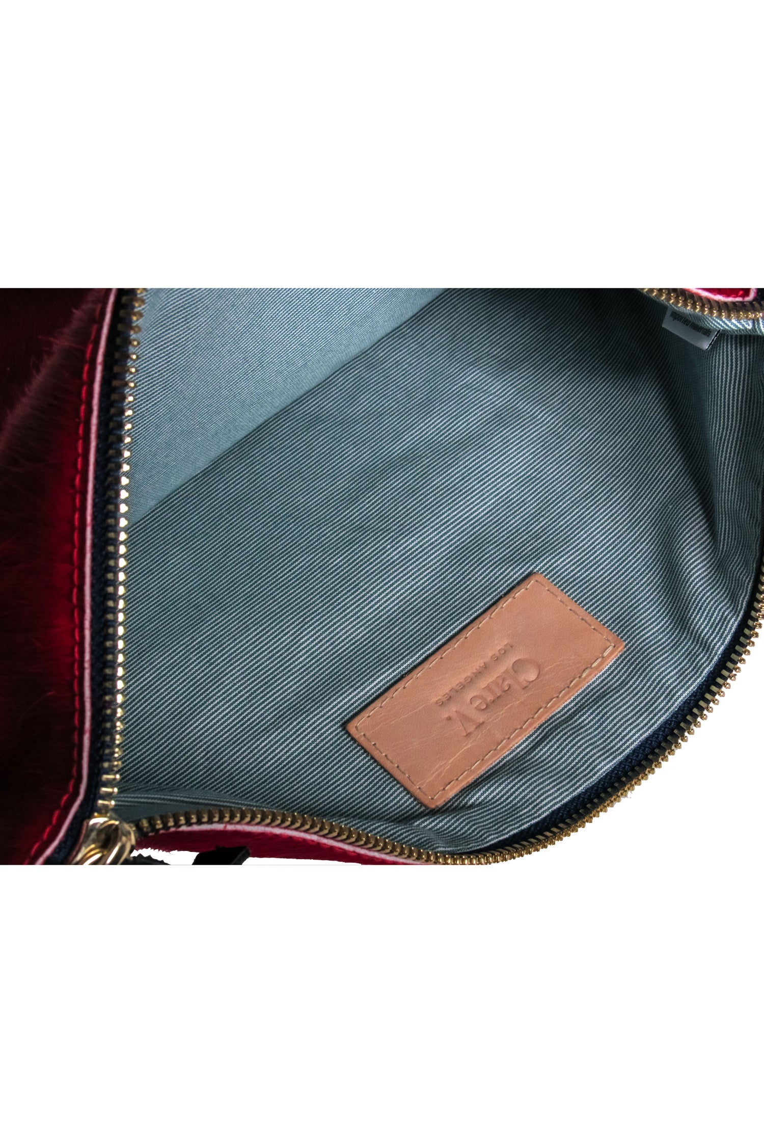 Clare V.'s Stunning Red Calf Hair Zipper Clutch