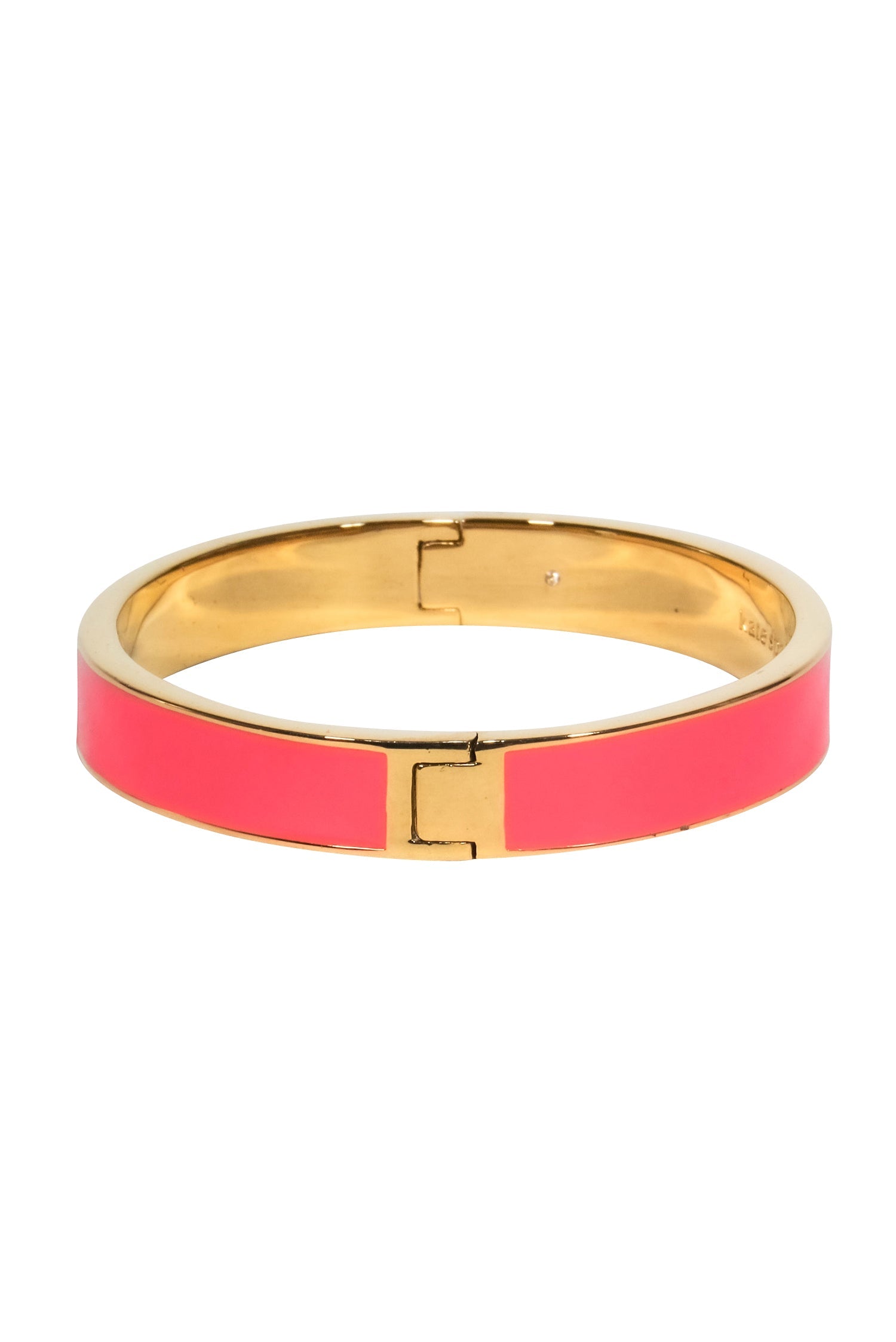 Kate Spade's Irresistible Pink & Gold Spade Cutout Bangle