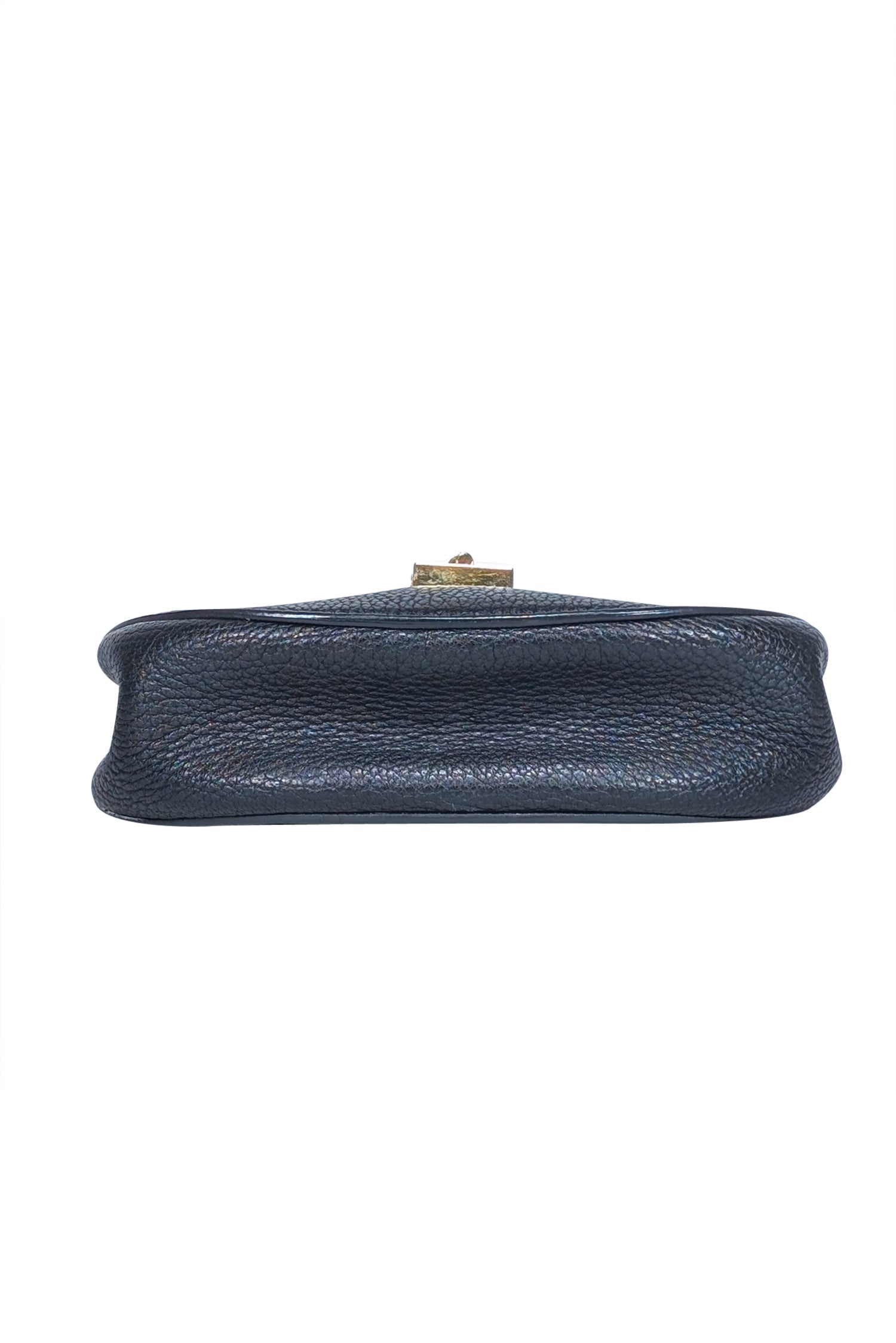 Chloe's Glamorous Black Grained Lambskin Drew Crossbody Bag