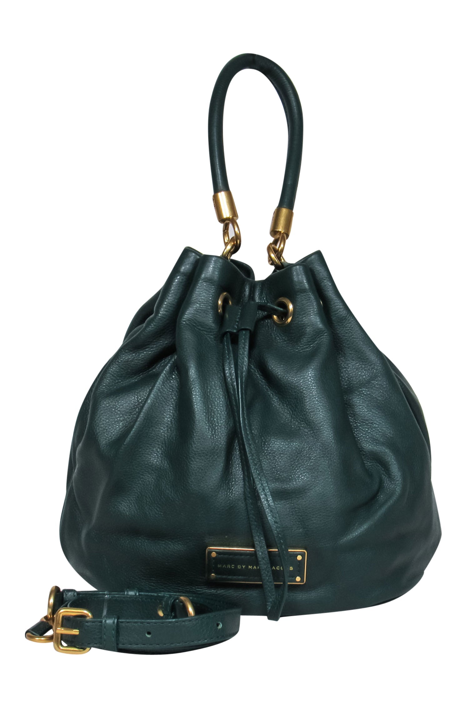 Marc by Marc Jacobs - Stunning Forest Green Convertible Leather Bucket Bag