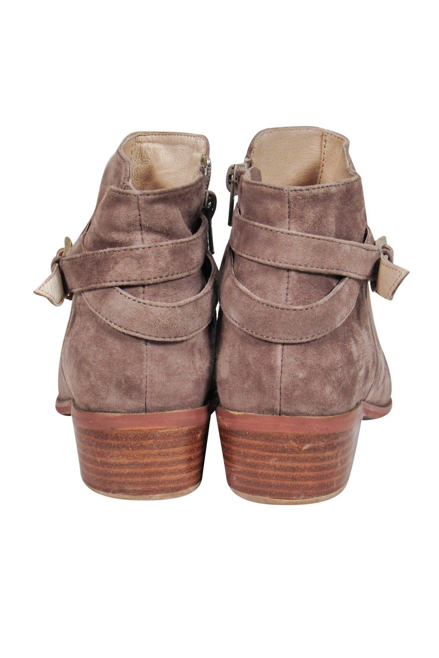 Barney's New York - Taupe Suede Ankle Booties in Size 6: A Must-Have for Style Enthusiasts