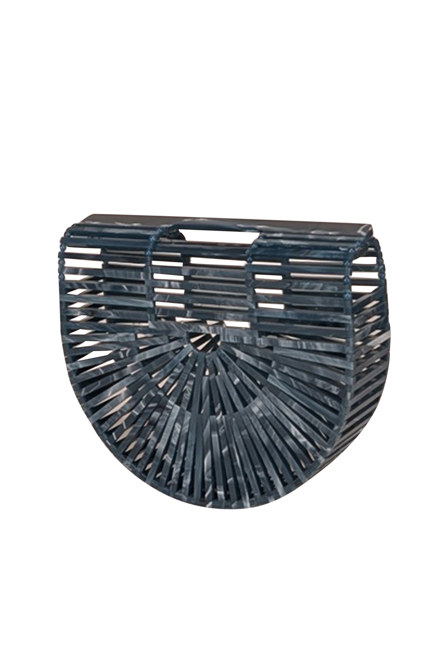 Cult Gaia - Stunning Blue Marbled Acrylic Ark Mini Bag