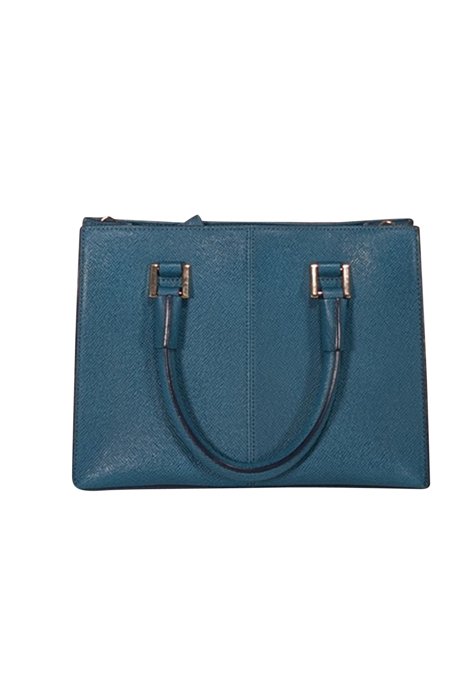 Cole Haan Turquoise Blue Saffiano Leather Satchel - A Fashion Statement!