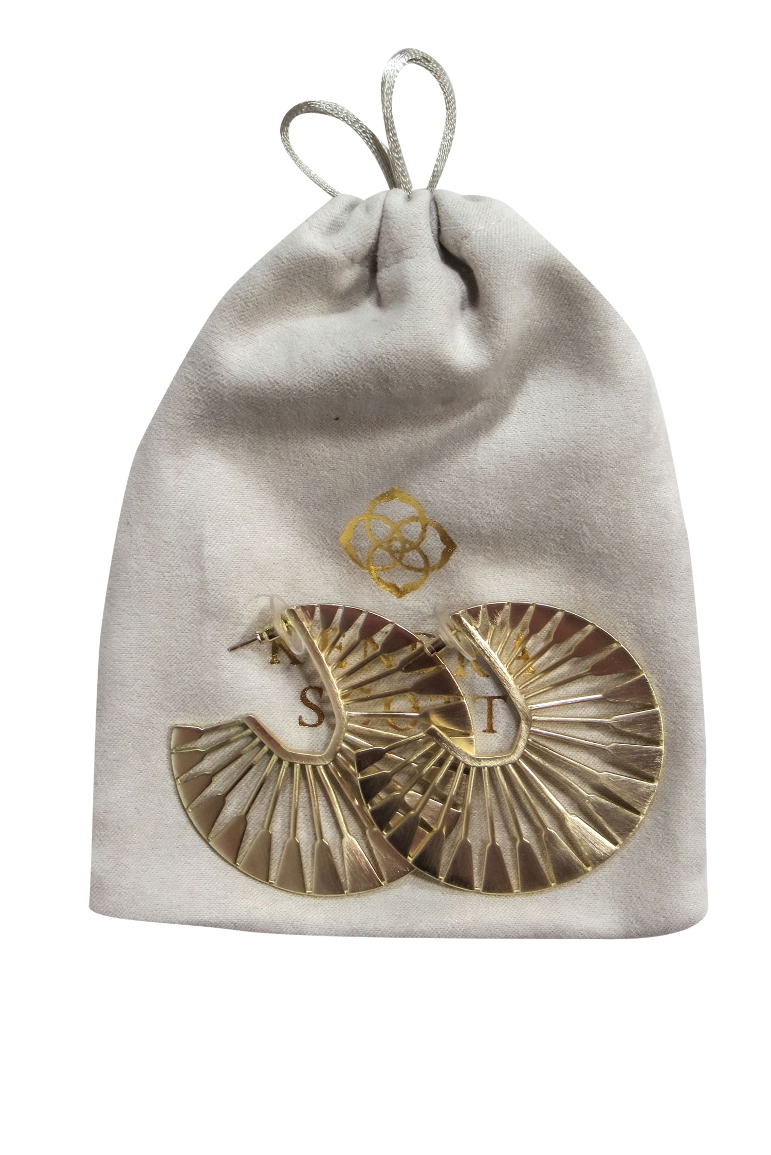 Kendra Scott's Stunning Gold Laser-Cut Circular Statement Earrings