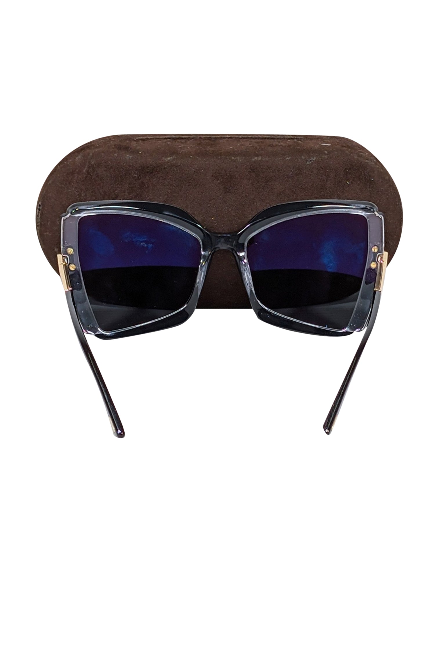 Tom Ford Jacquetta Black & Gold Glam Sunglasses