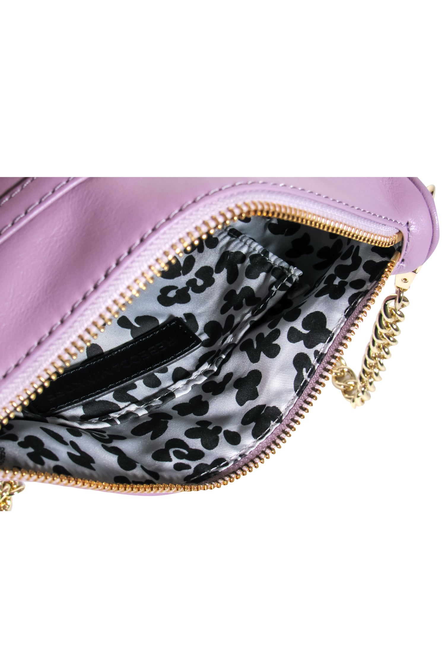 Rebecca Minkoff Lavender Dreamy Leather Crossbody with Lobster Claw Clasp