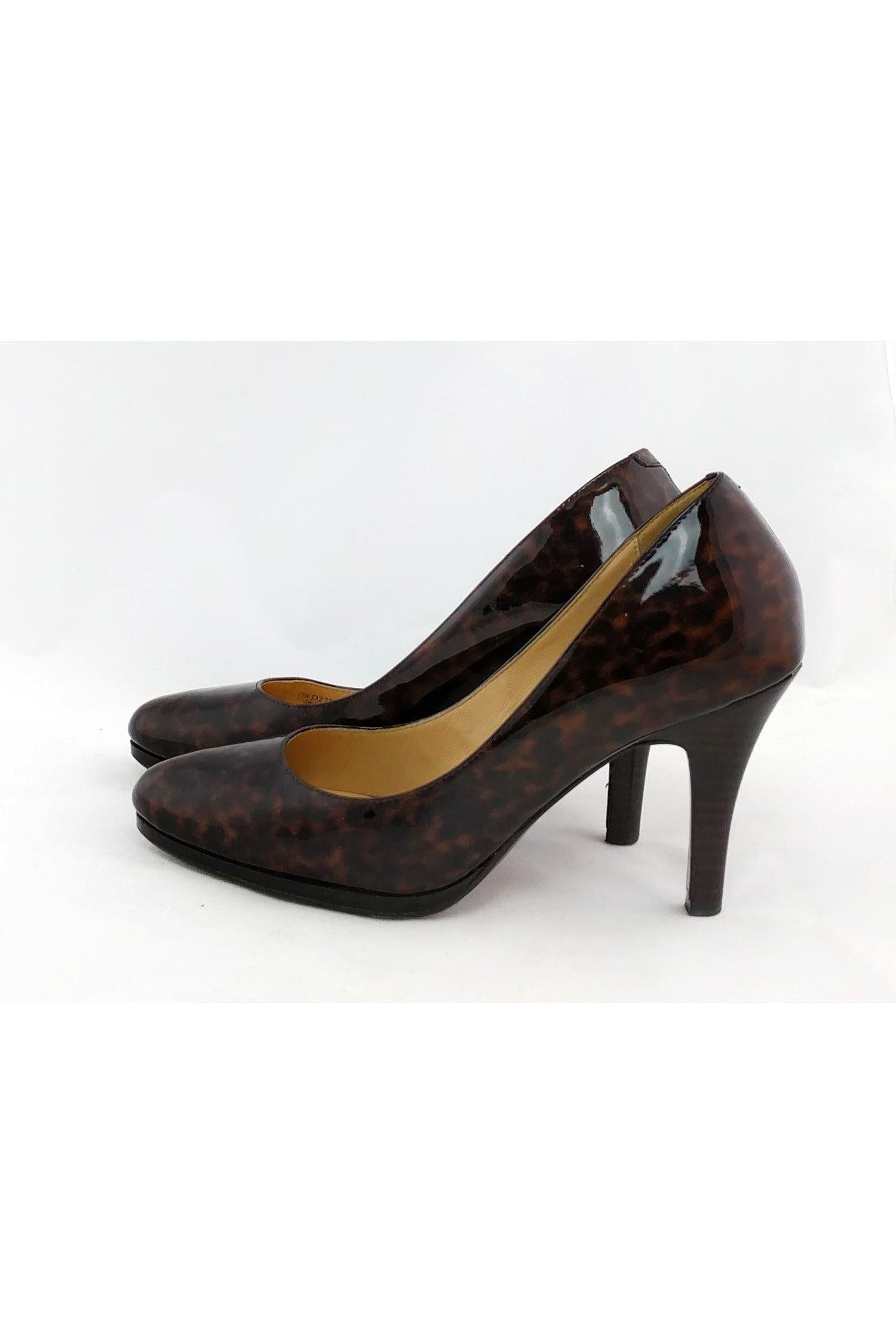 Cole Haan Animal Print Patent Leather Pumps - Size 9 - Add Edge to Your Look!