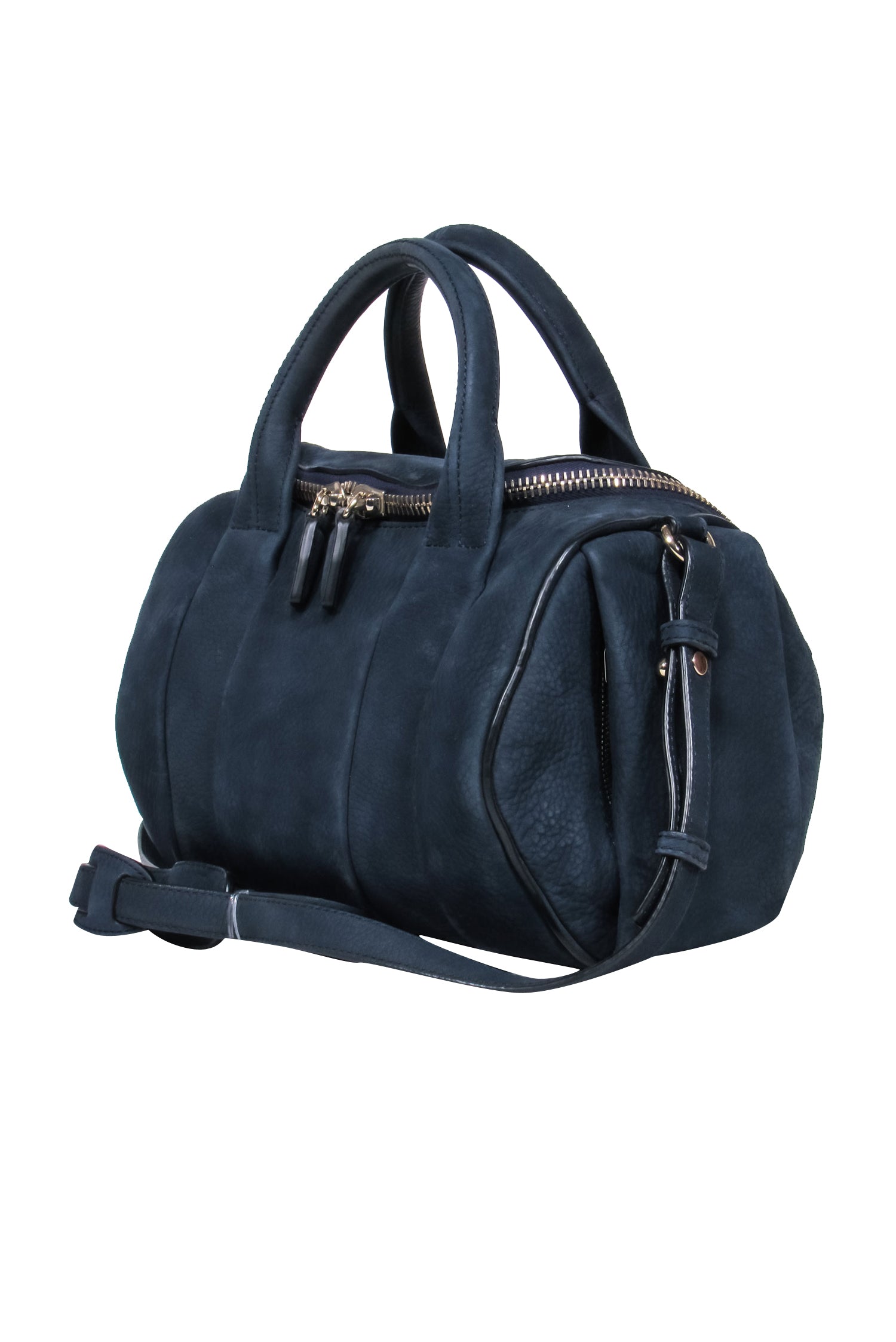 Alexander Wang Navy Nubuck Rockie Crossbody Handbag - Stylish & Trendy