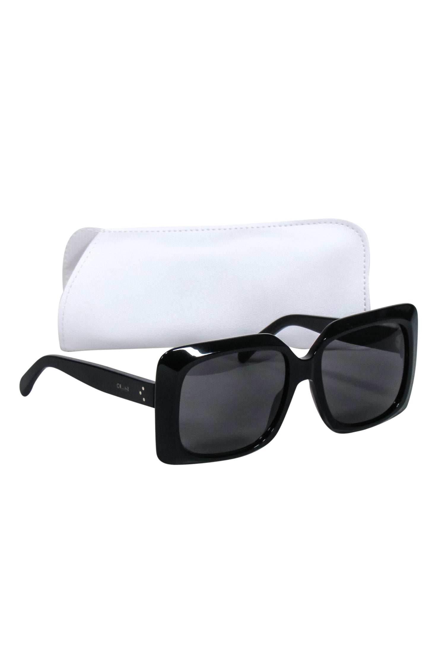 Celine Glamorous Black Large Square Sunglasses