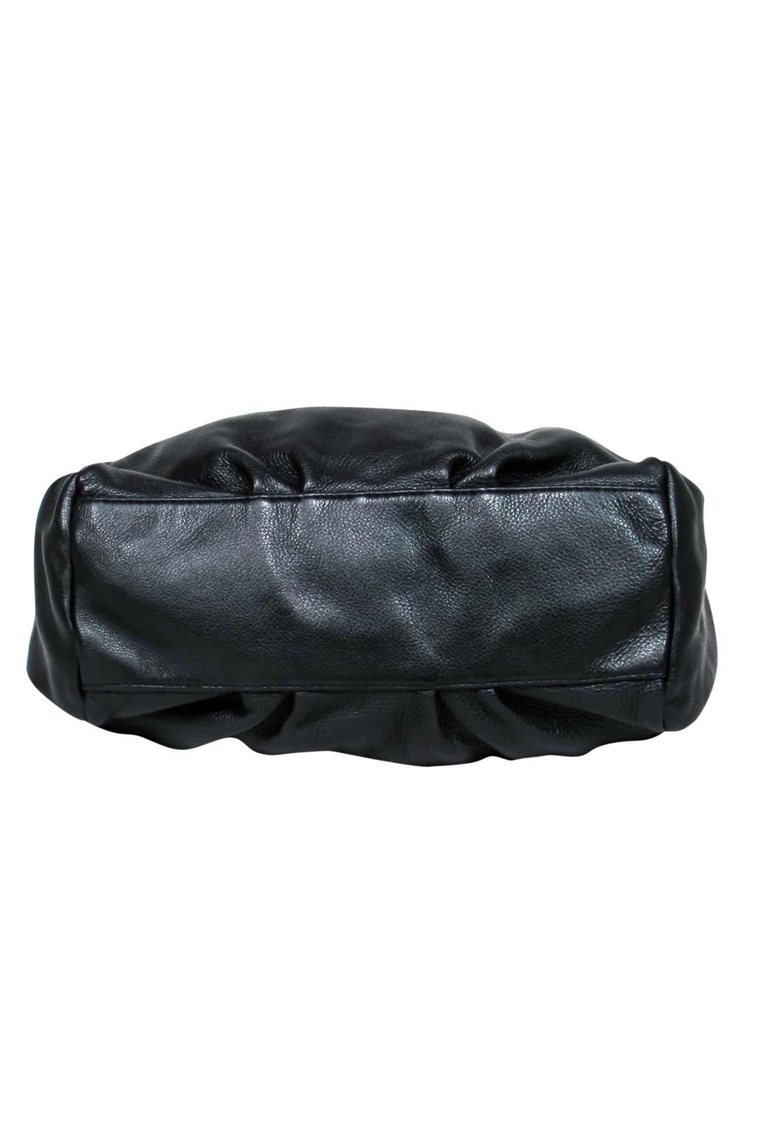 Marc by Marc Jacobs - Stylish Black Pebbled Leather Convertible Satchel