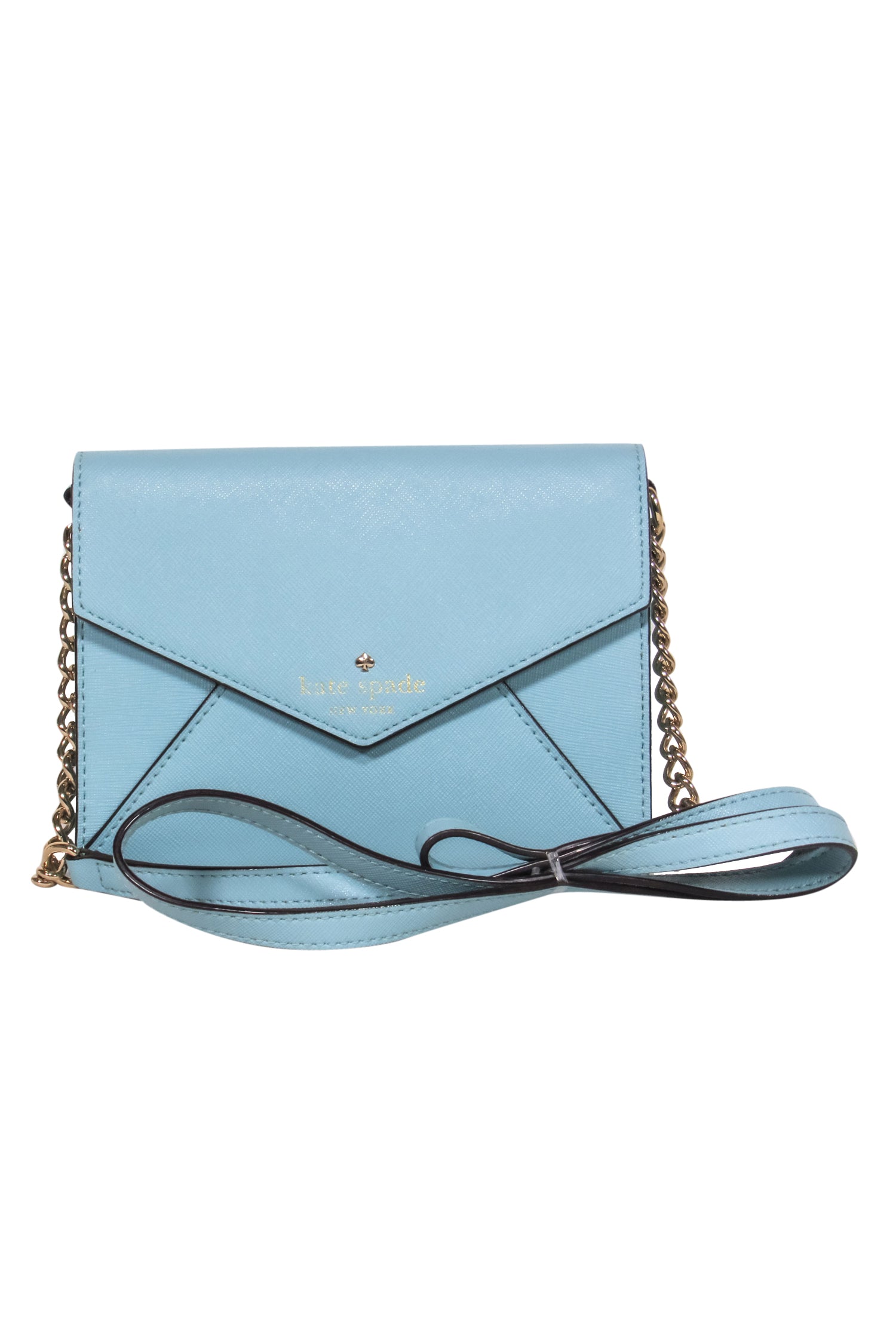 Kate Spade - Stunning Baby Blue Textured Mini Envelope Crossbody Bag