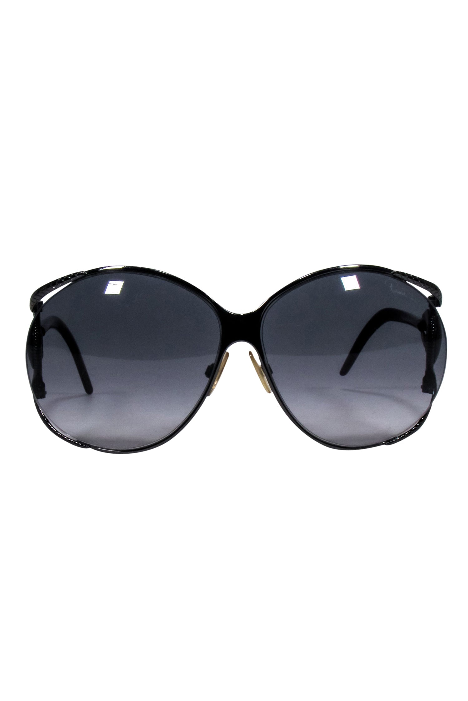 Roberto Cavalli - Stylish Gunmetal Frames with Maroon Legs Sunglasses