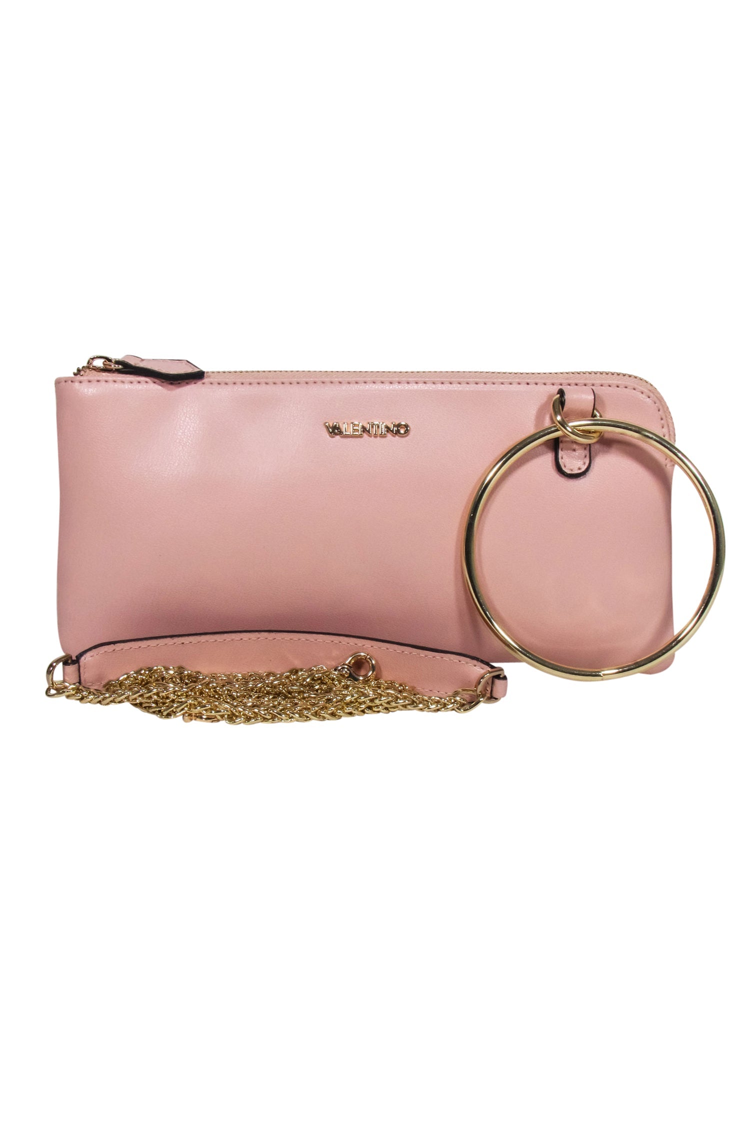 Valentino by Mario Valentino - Stunning Blush Pink Leather Slim Crossbody Bag