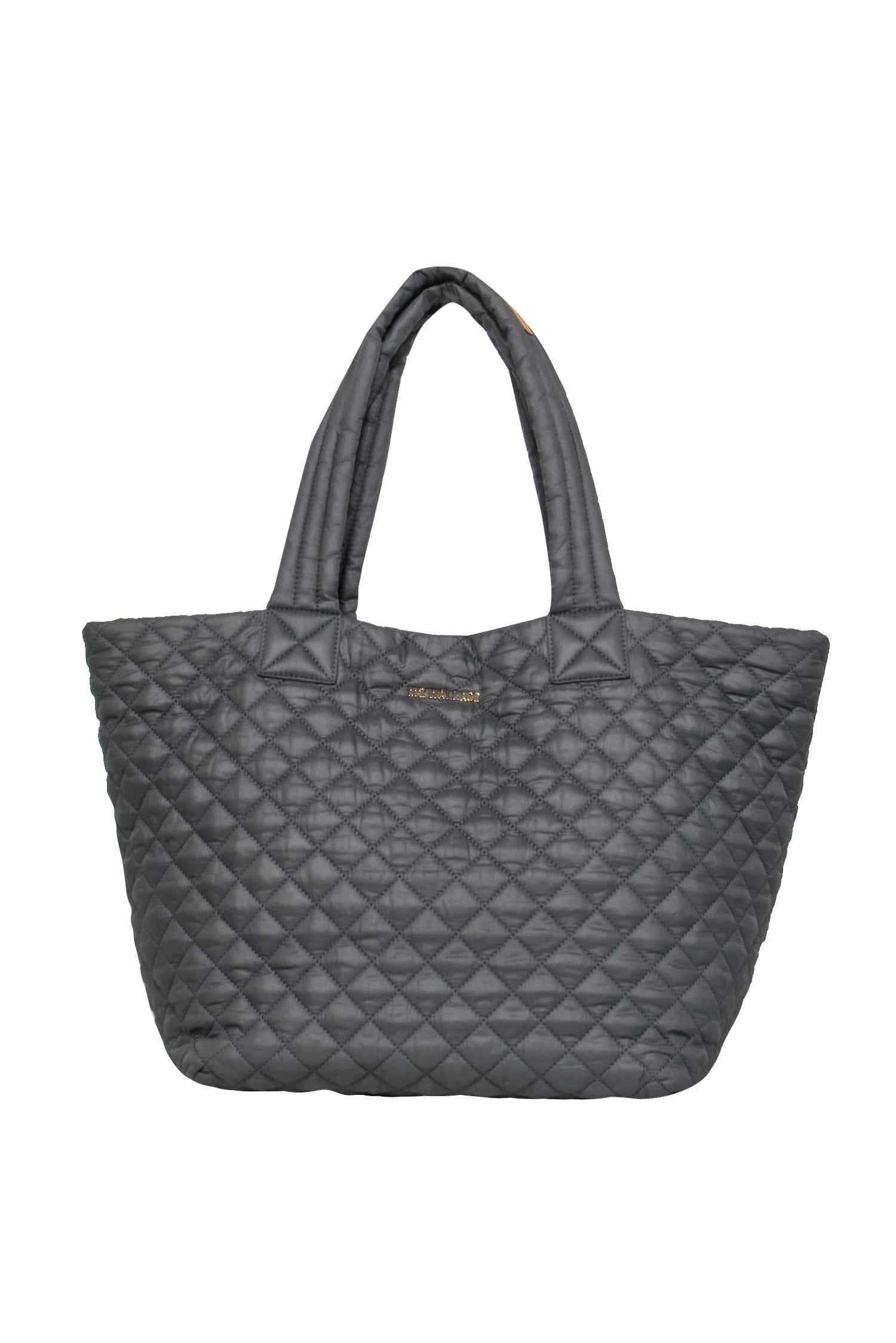 MZ Wallace Gray Quilted Puffer Leather-Trimmed Zipper Tote - Your Ultimate Travel Companion