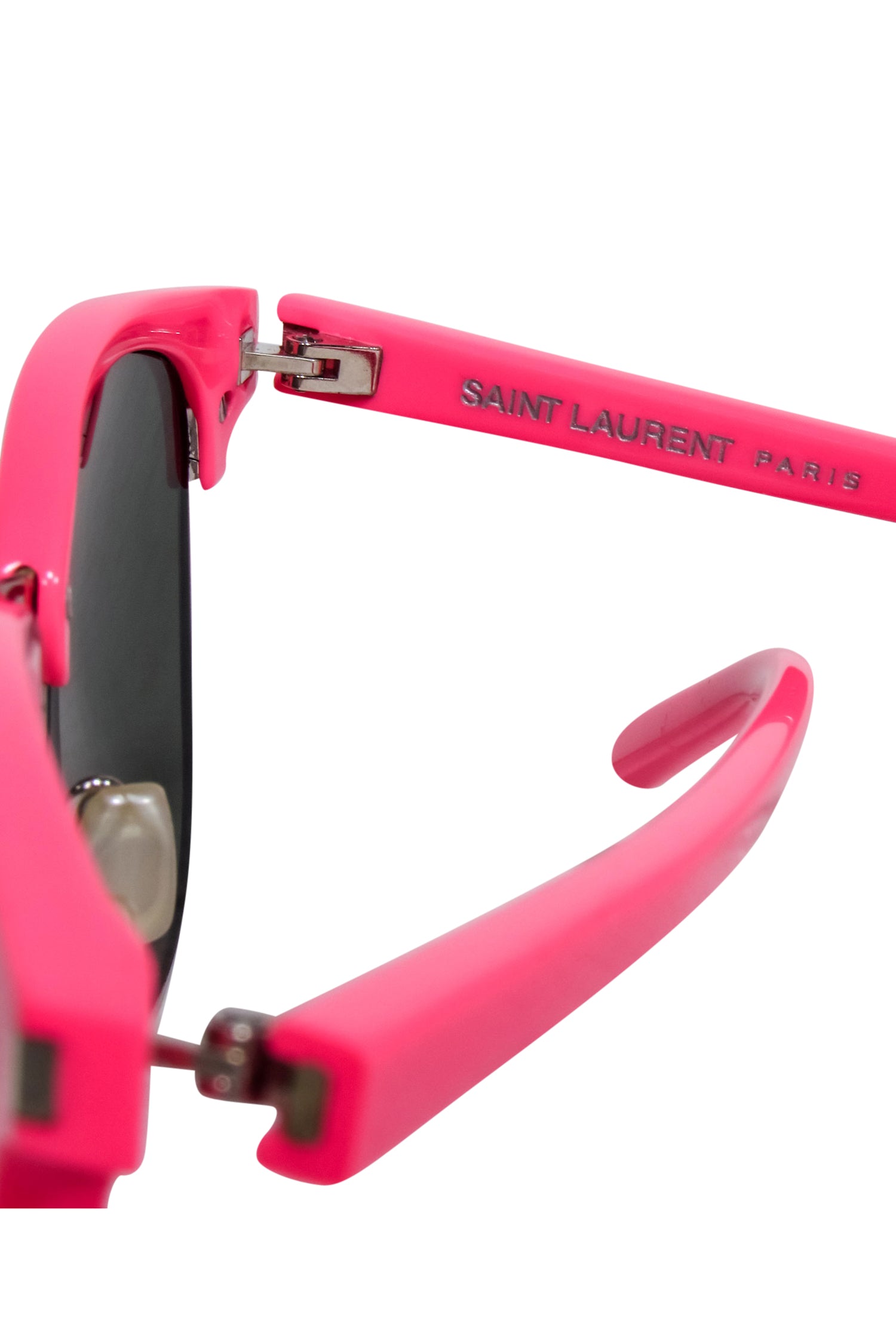 Saint Laurent - Fiery Hot Pink Acrylic Sunglasses