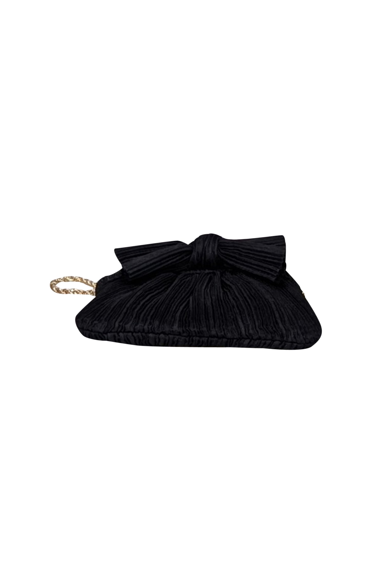 Loeffler Randall - Stunning Black Ribbed Bow Front Mini Crossbody Bag