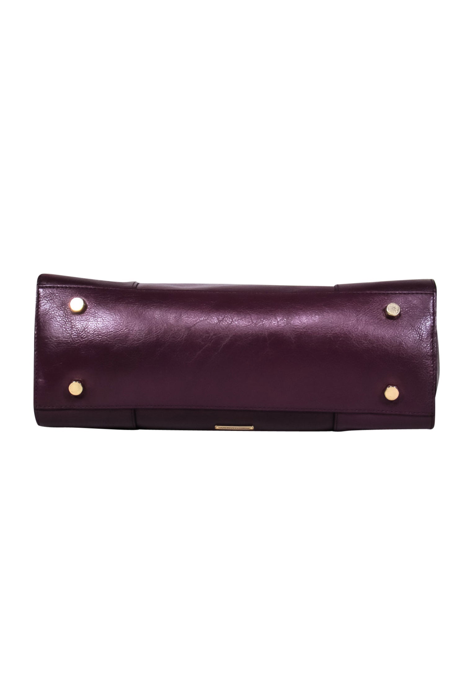 Rebecca Minkoff's Luxurious Burgundy Smooth Leather Square Tote