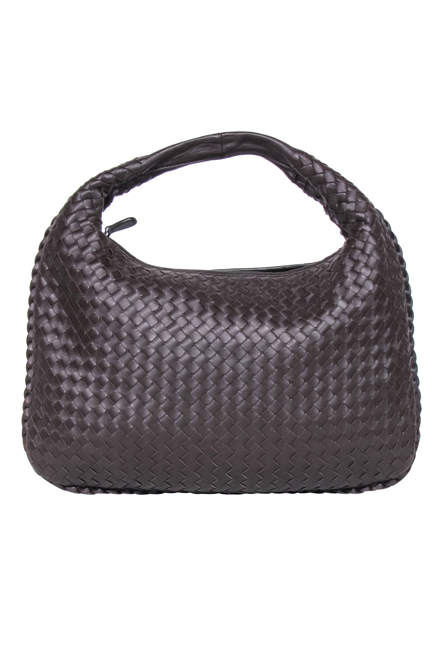 Bottega Veneta - Luxurious Dark Brown Woven Intrecciato Hobo Bag
