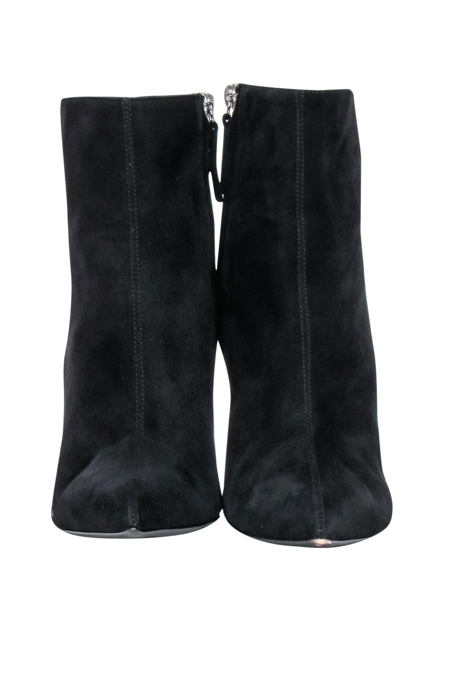 Giuseppe Zanotti - Stunning Black Suede Short Boots with Jewel Heel, Size 9