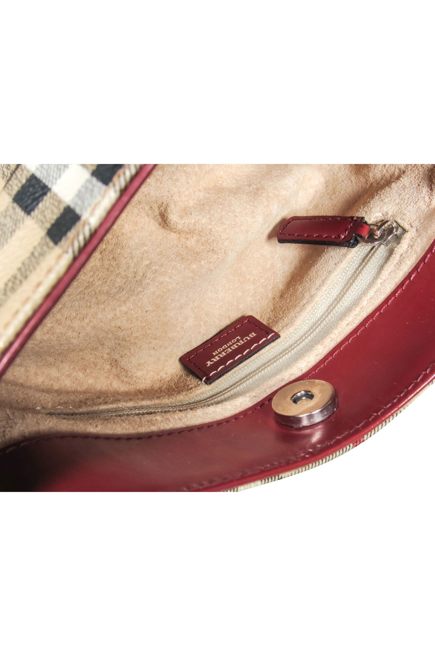 Burberry Beige Signature Plaid Haymarket Mini Bag - A Timeless Y2K Icon