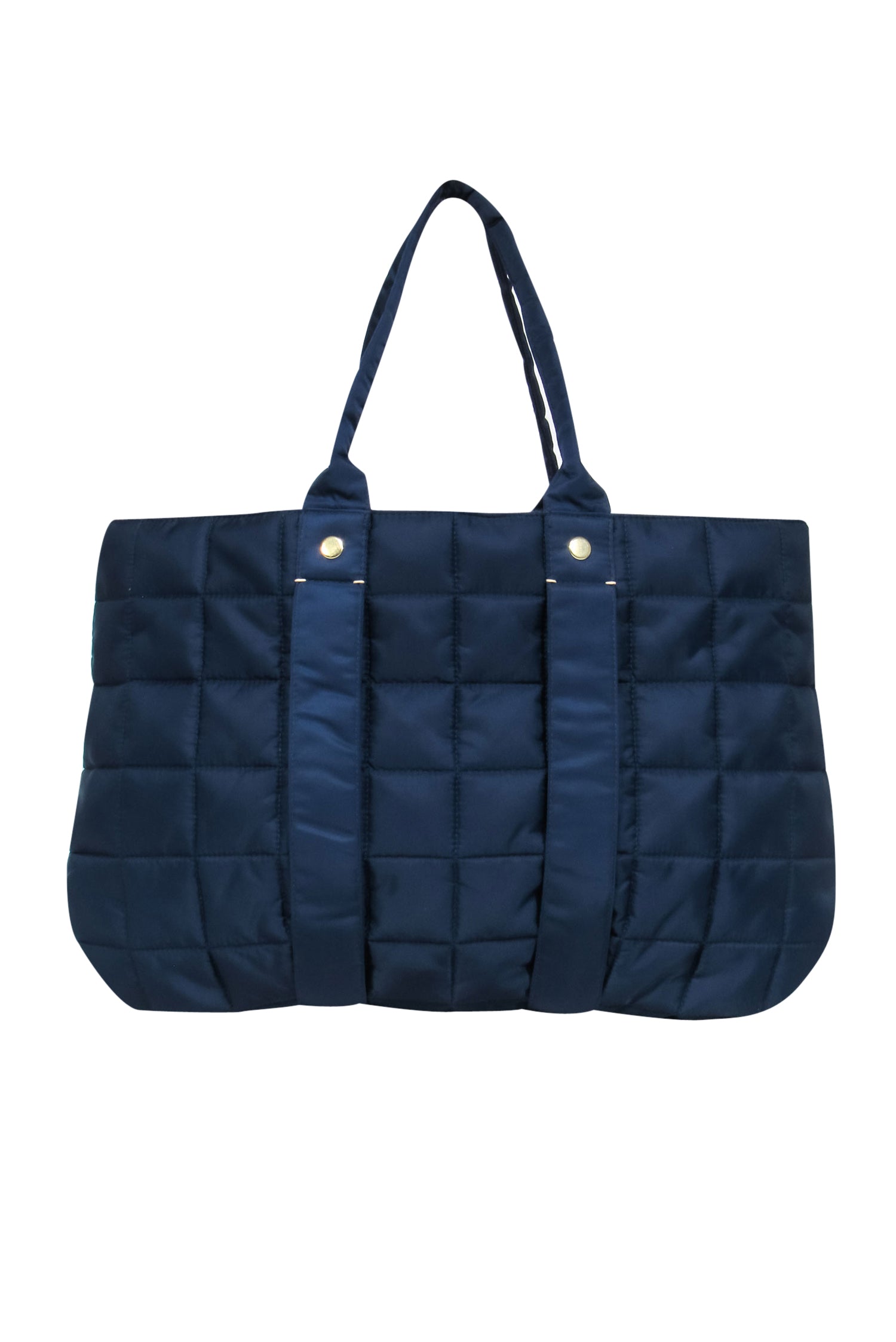 Clare V. Navy Quilted Puffer Trapezienne Tote - Your Ultimate Fashion Companion