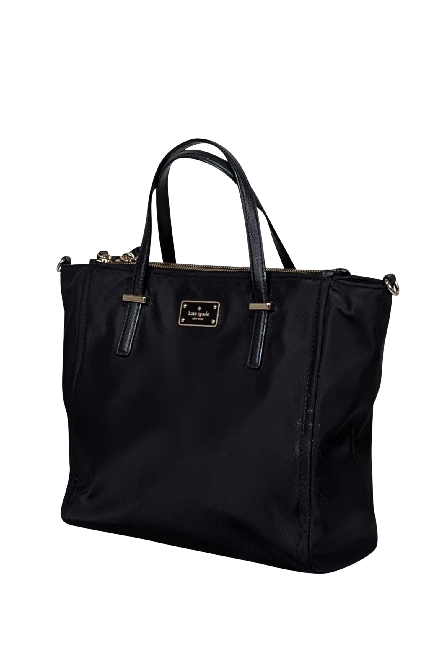 Kate Spade Black Nylon Double - Zipper Medium Satchel: The Ultimate On - the - Go Accessory