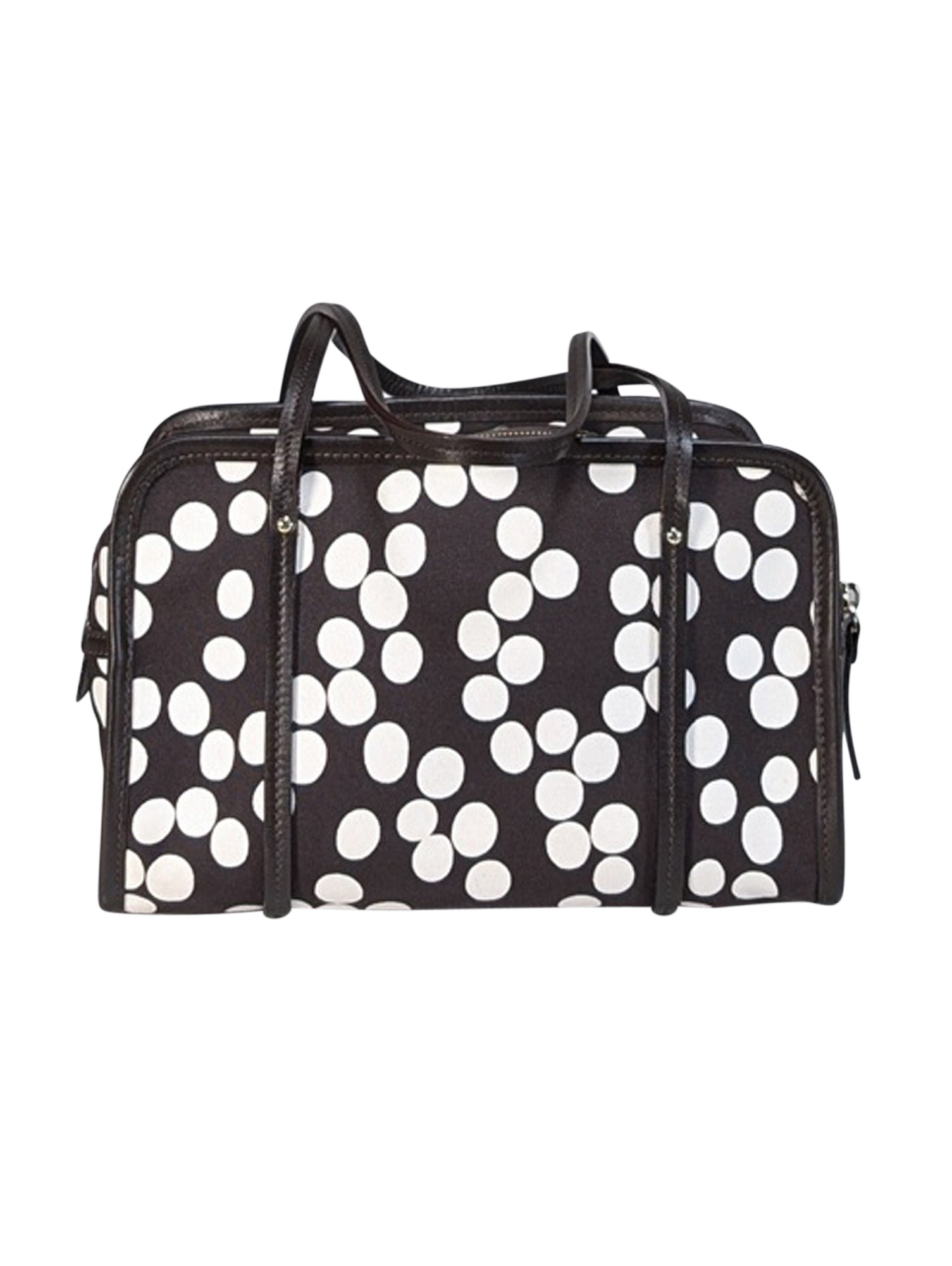 Kate Spade - Irresistible Brown & White Polka Dot Print Shoulder Bag