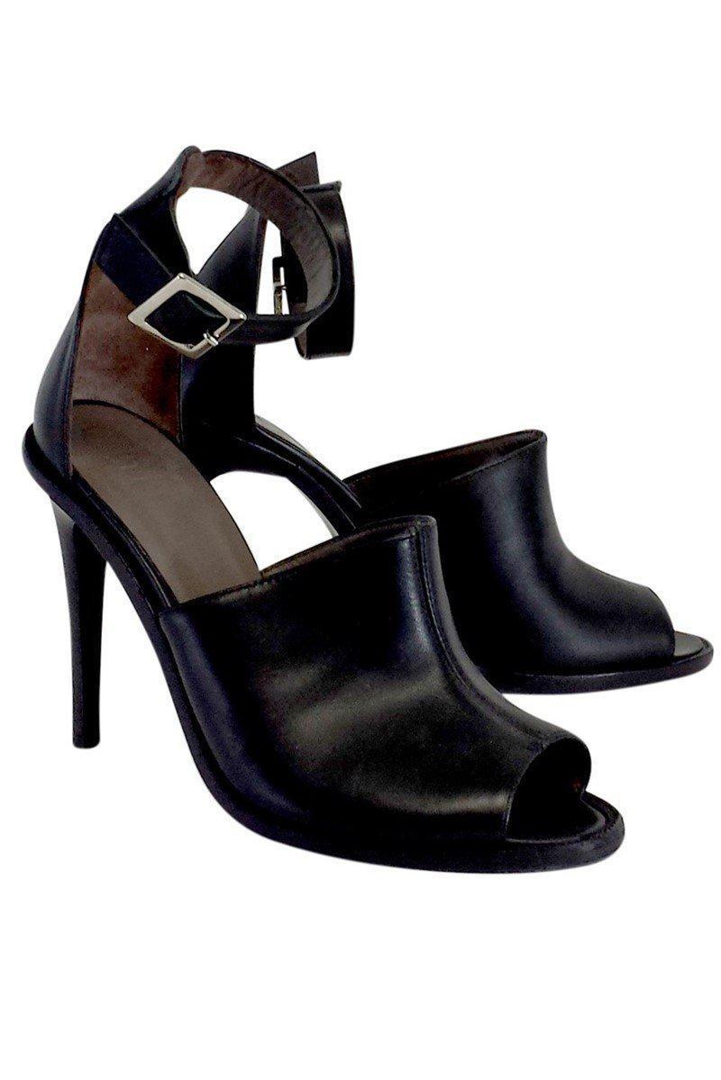 Gorgeous Tibi Black Leather Heels - Size 7! Grab Yours Now!