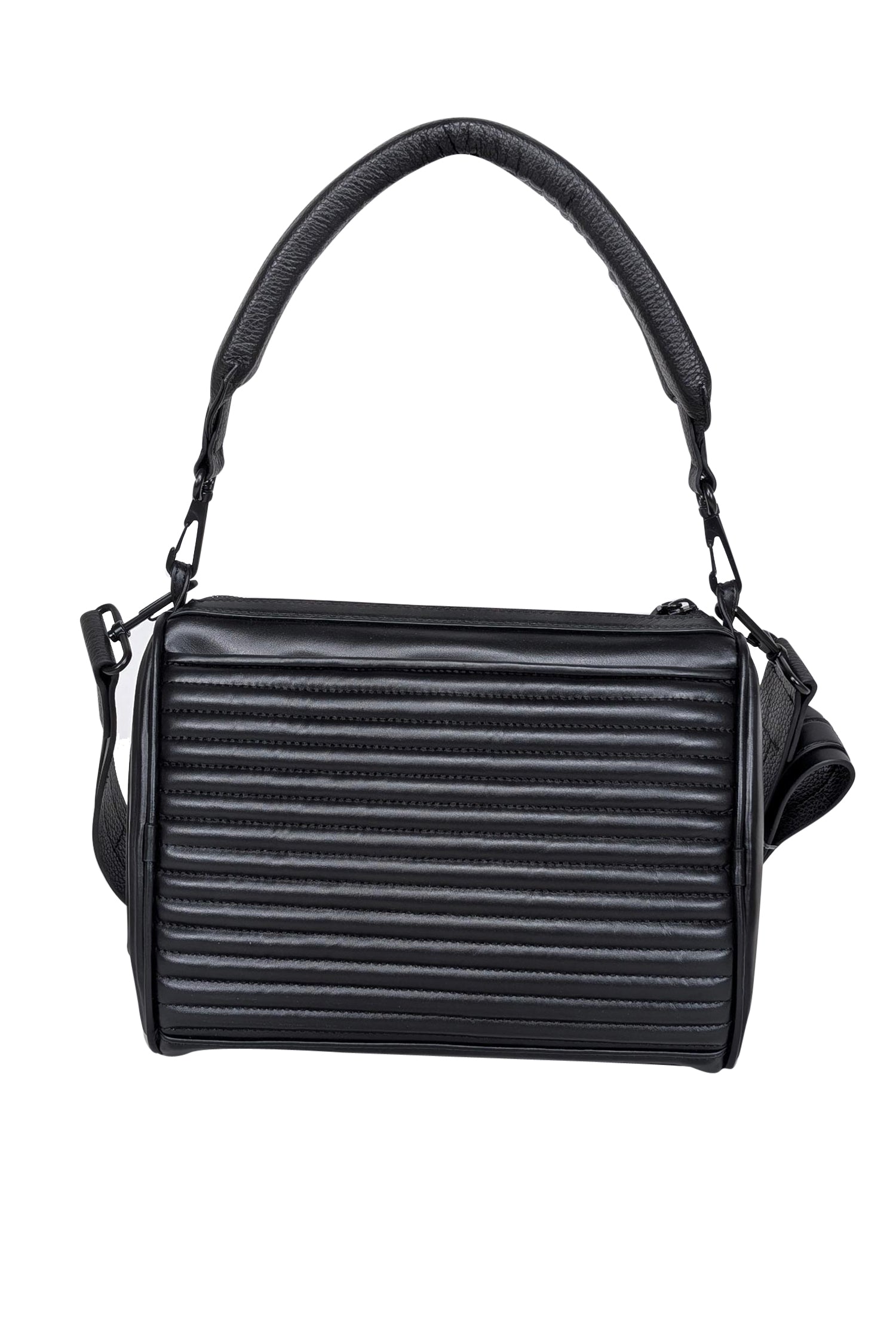 Diesel Black Leather Puffy Shoulder Bag - The 'Odd' Must-Have