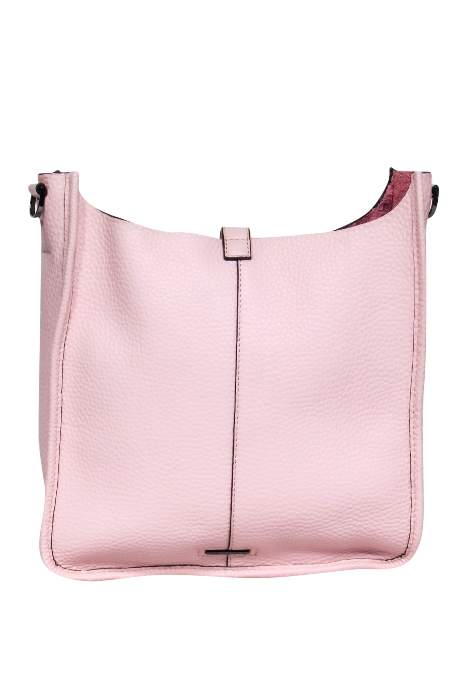 Rebecca Minkoff's Chic Pink Studded Pebbled Leather Shoulder Bag