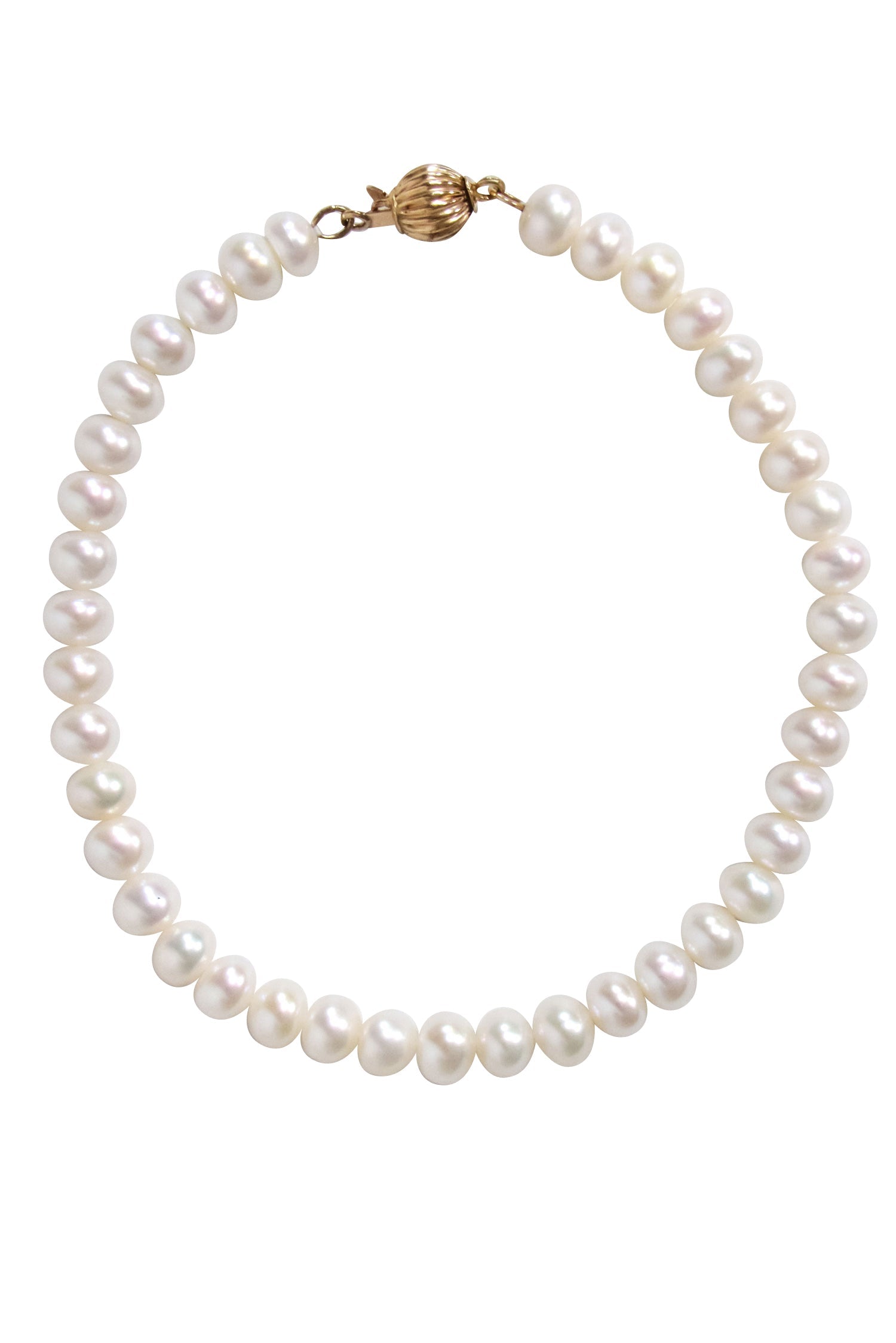 Gorgeous Genuine Pearl Bracelet with 14k Gold Closure - A Timeless Accessory