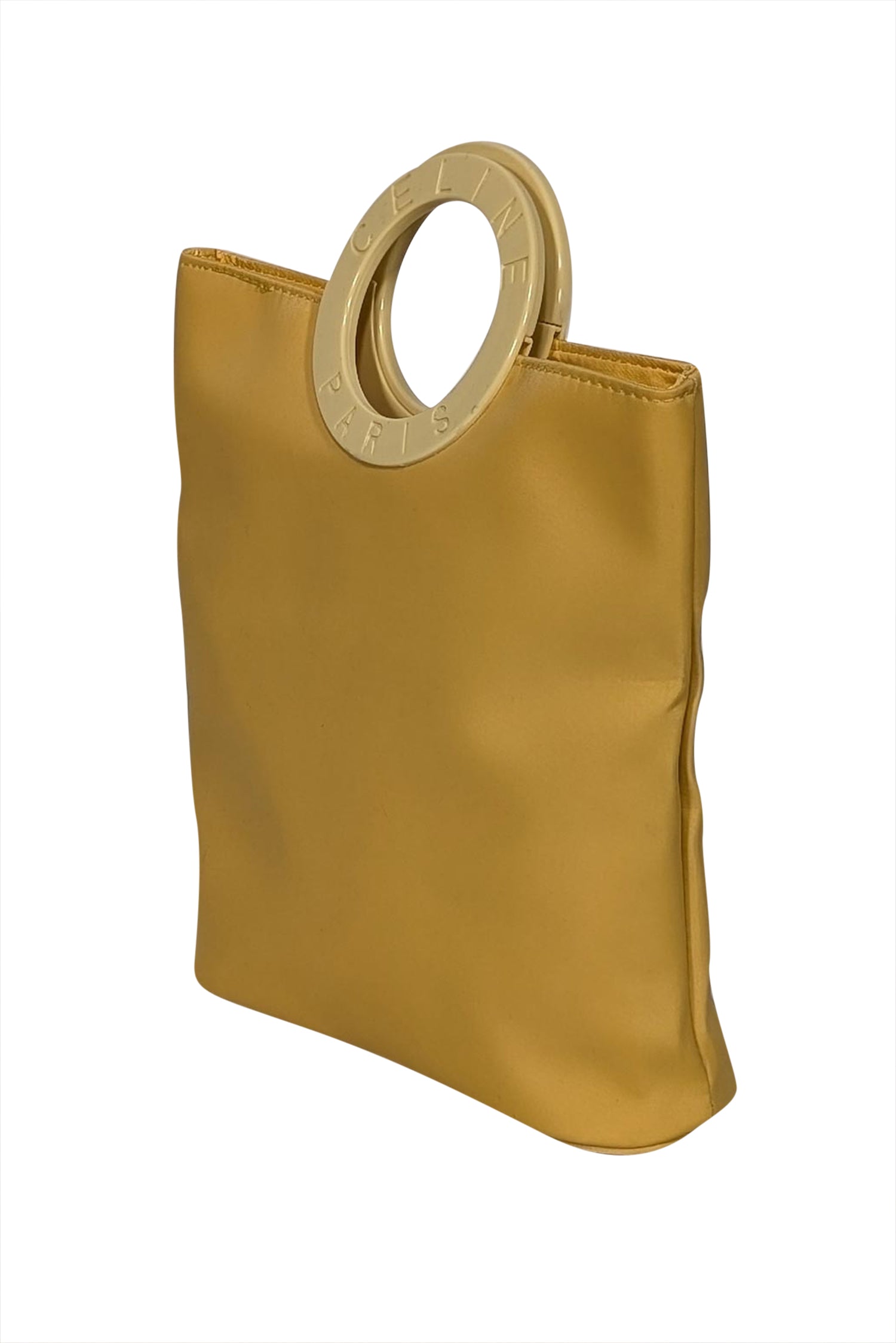 Celine - Stunning Yellow O Ring Handle Mini Bag