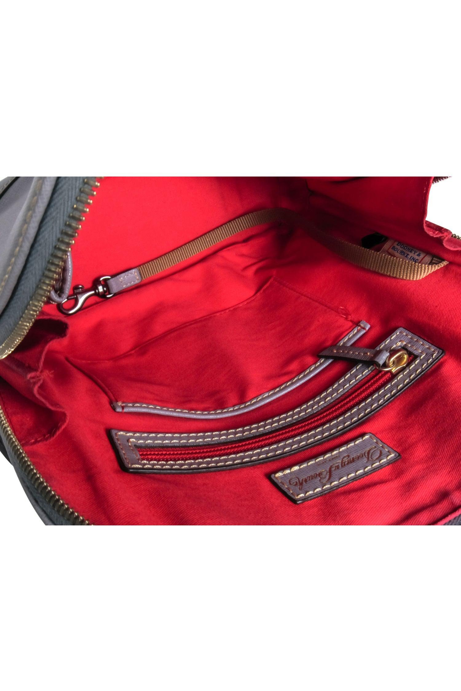 Dooney & Bourke Grey Saffiano Leather Zip-Around Backpack - A Trendy Essential
