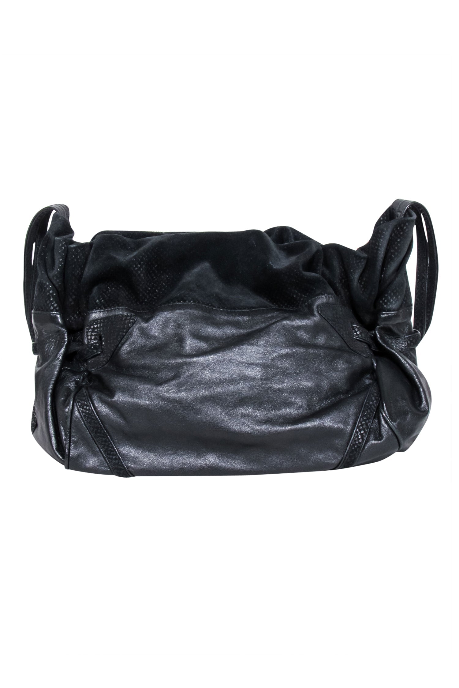 See by Chloe - Stunning Black Leather & Suede Drawstring Crossbody Bag