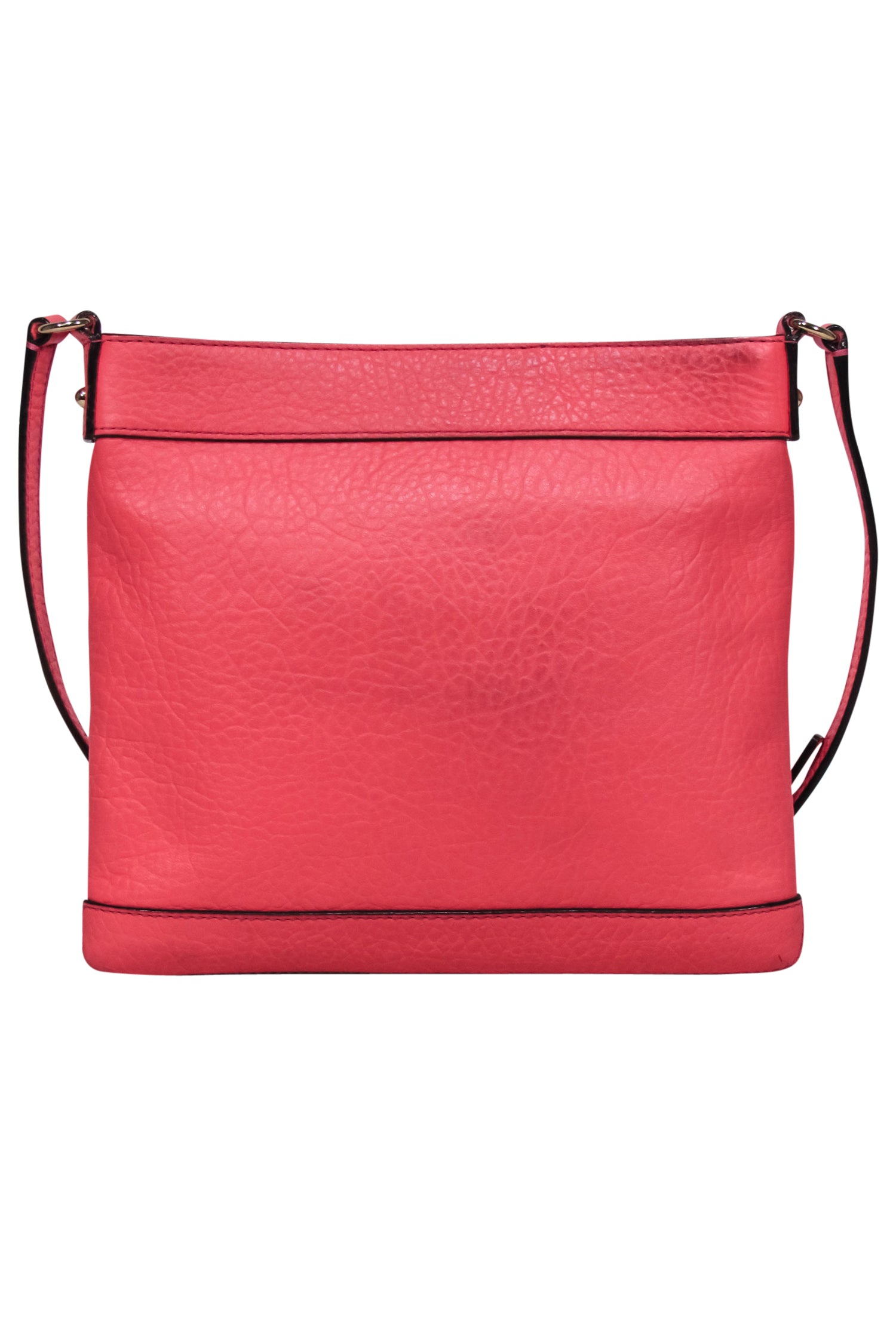 Kate Spade Neon Coral Pink Laser-Cut Crossbody Bag - Stand Out in Style!