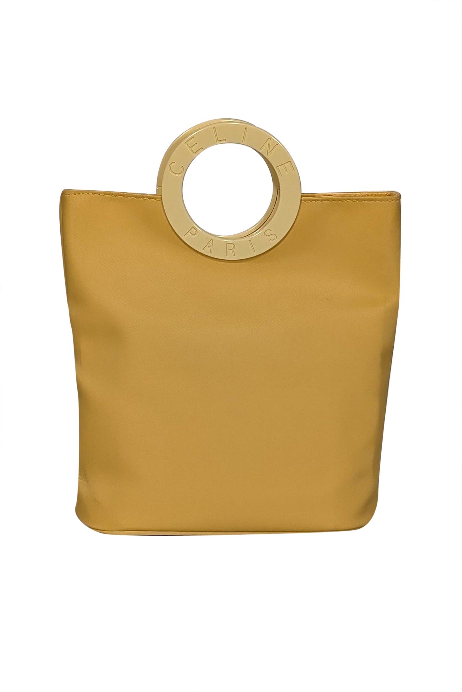 Celine - Stunning Yellow O Ring Handle Mini Bag