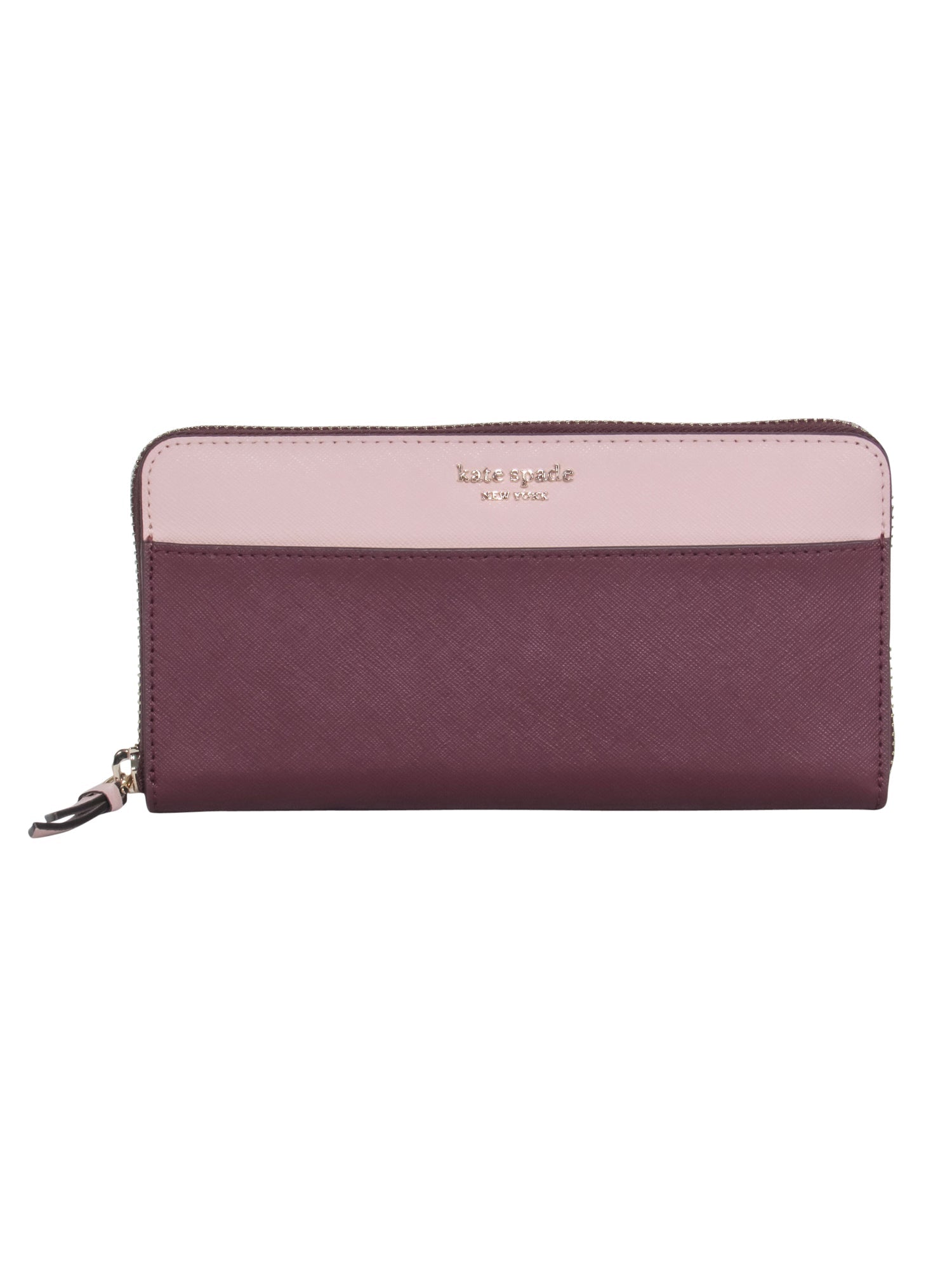 Kate Spade's Stunning Maroon & Pink Large Continental Wallet