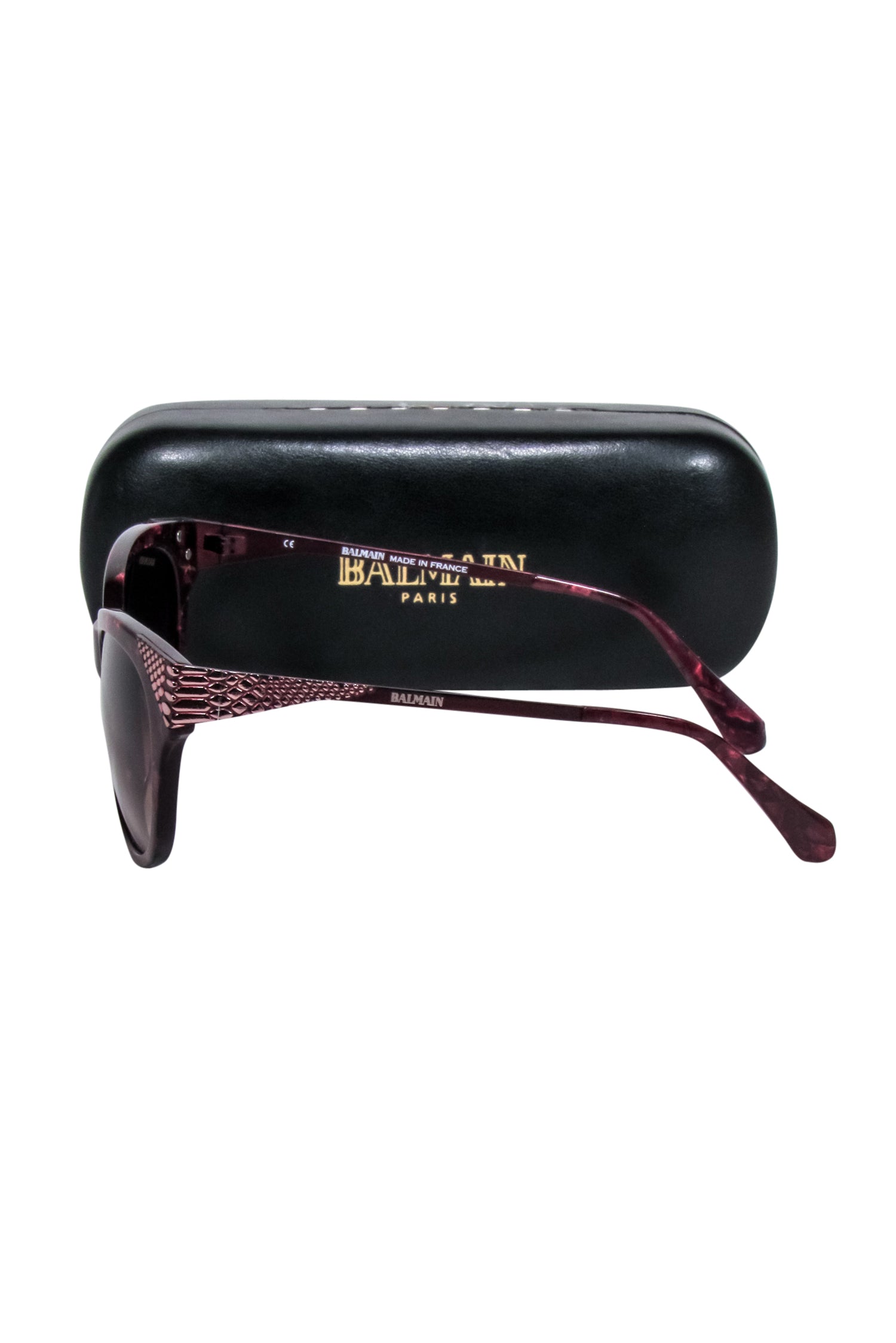 Balmain Dark Magenta Tortoise Rounded Sunglasses: A Stylish Statement