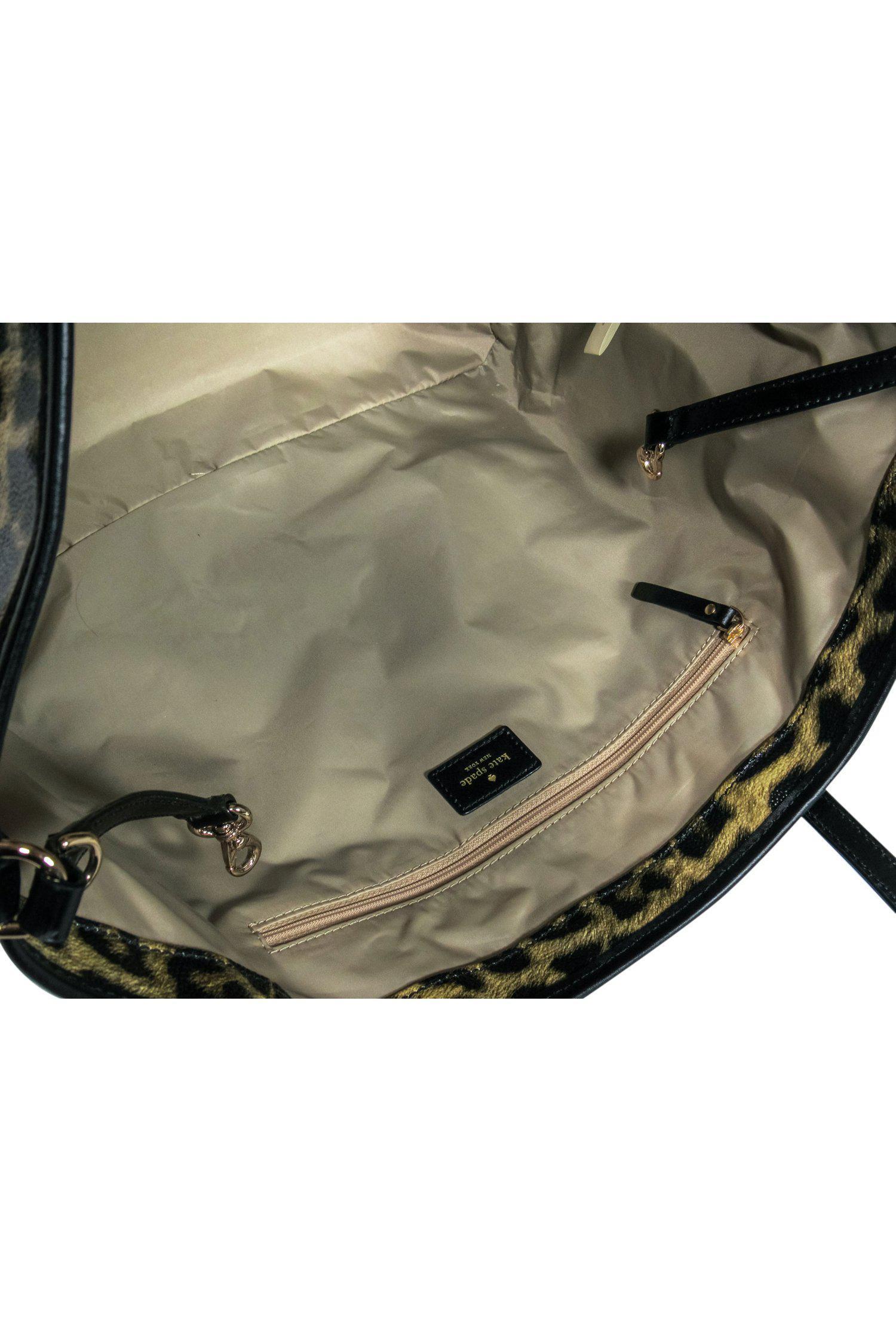 Kate Spade - Stunning Large Leopard Print Leather Tote